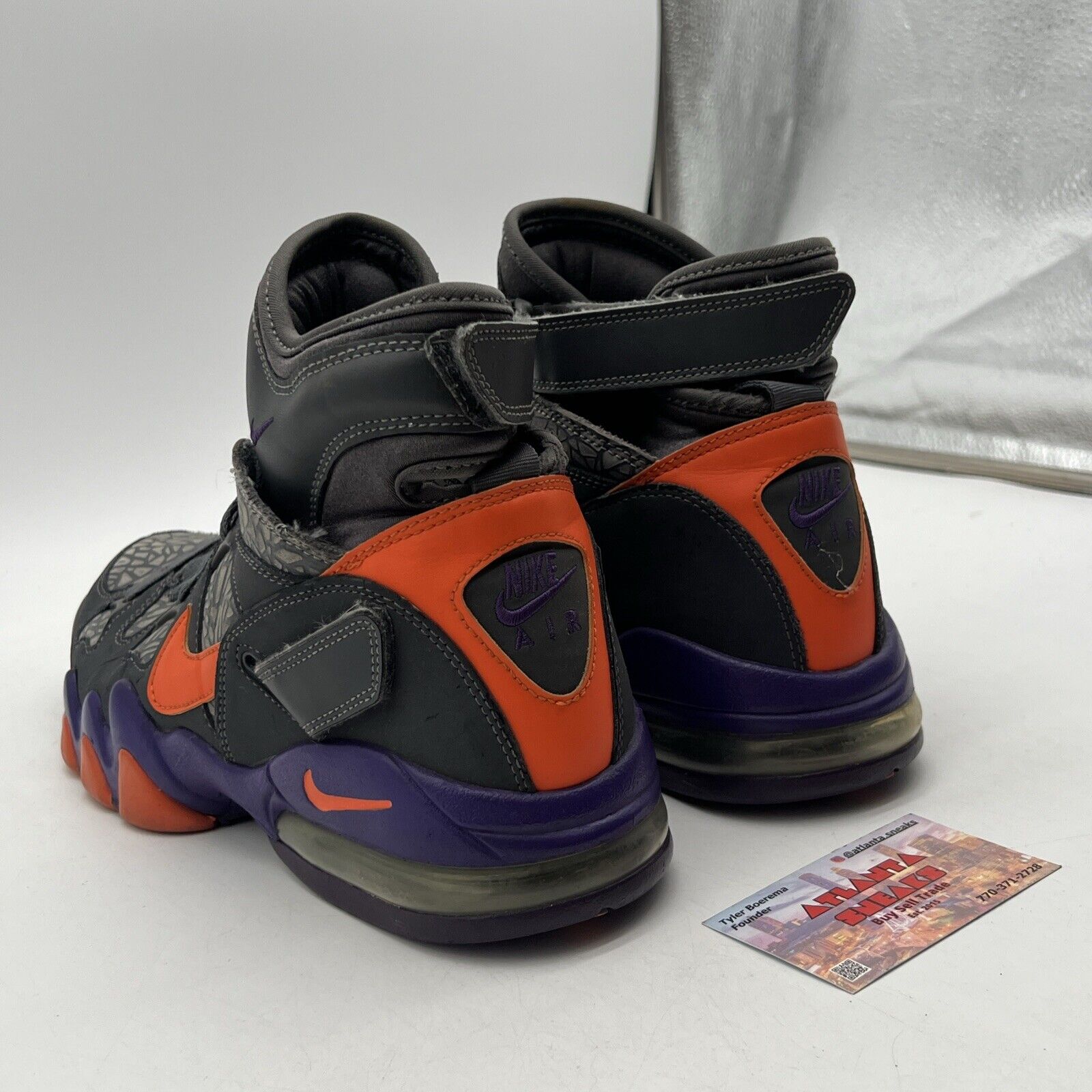 Size 11 - Nike Air Max 2 Strong Gray Suede Orange Purple Leather (CW5458-100)