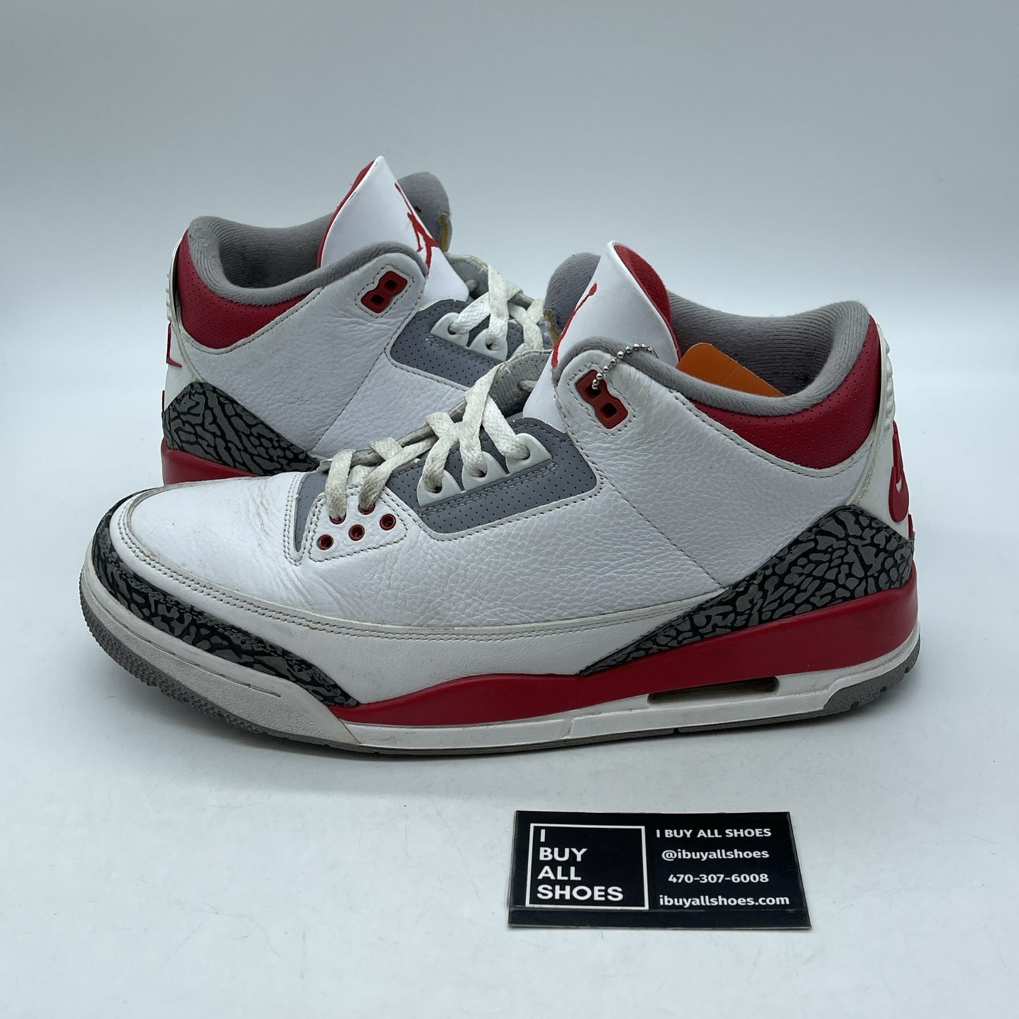 Size 11.5 - Jordan 3 Retro Mid Fire Red White Grey Suede Leather (DN3707-160)