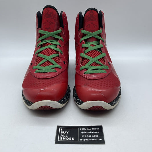 Size 12 - Nike LeBron 8 V/2 Christmas Red White Leather (4296776-600)