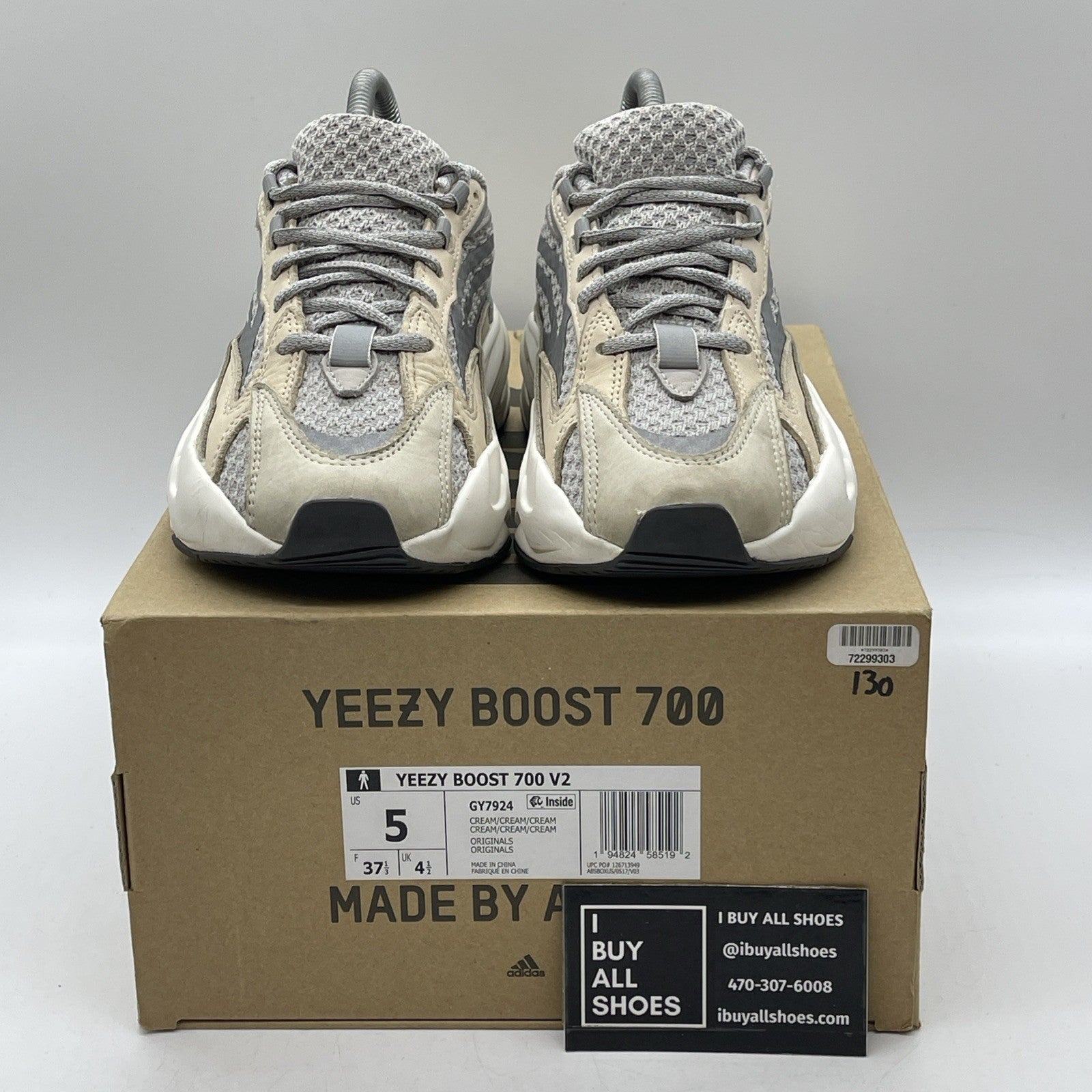 Size 5 - adidas Yeezy Boost 700 V2 Cream (GY7924)