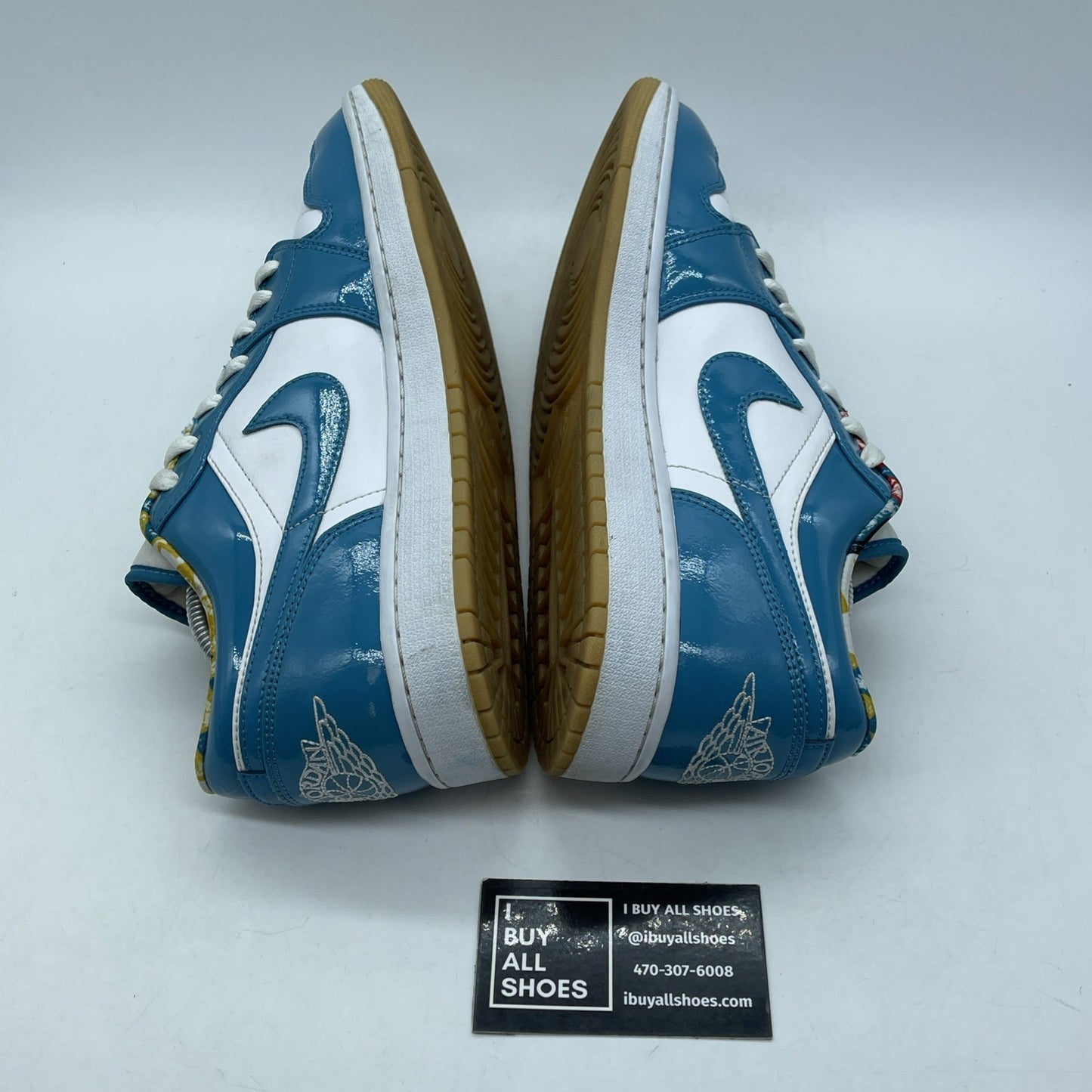 Size 10.5 - Nike Air Jordan 1 Low SE Barcelona Blue White Leather (DC6991-400)