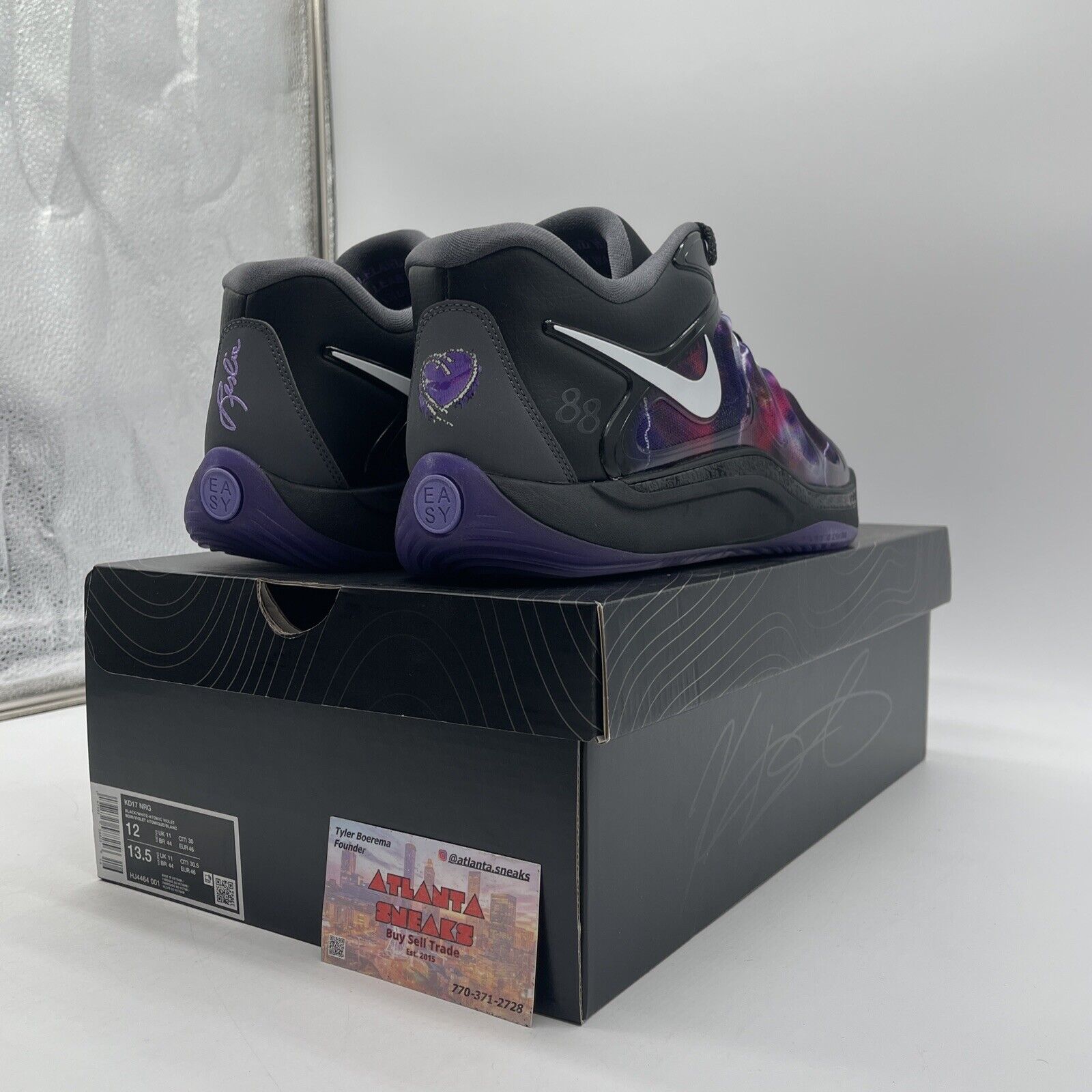 Size 12 - Nike Metro Boomin x KD 17 Producer Pack Purple White (HJ4464-001)