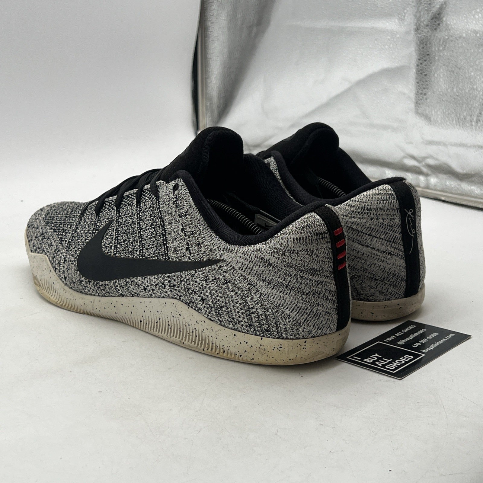 Size 13.5 - Nike Kobe 11 Elite Low Oreo (822675-100)