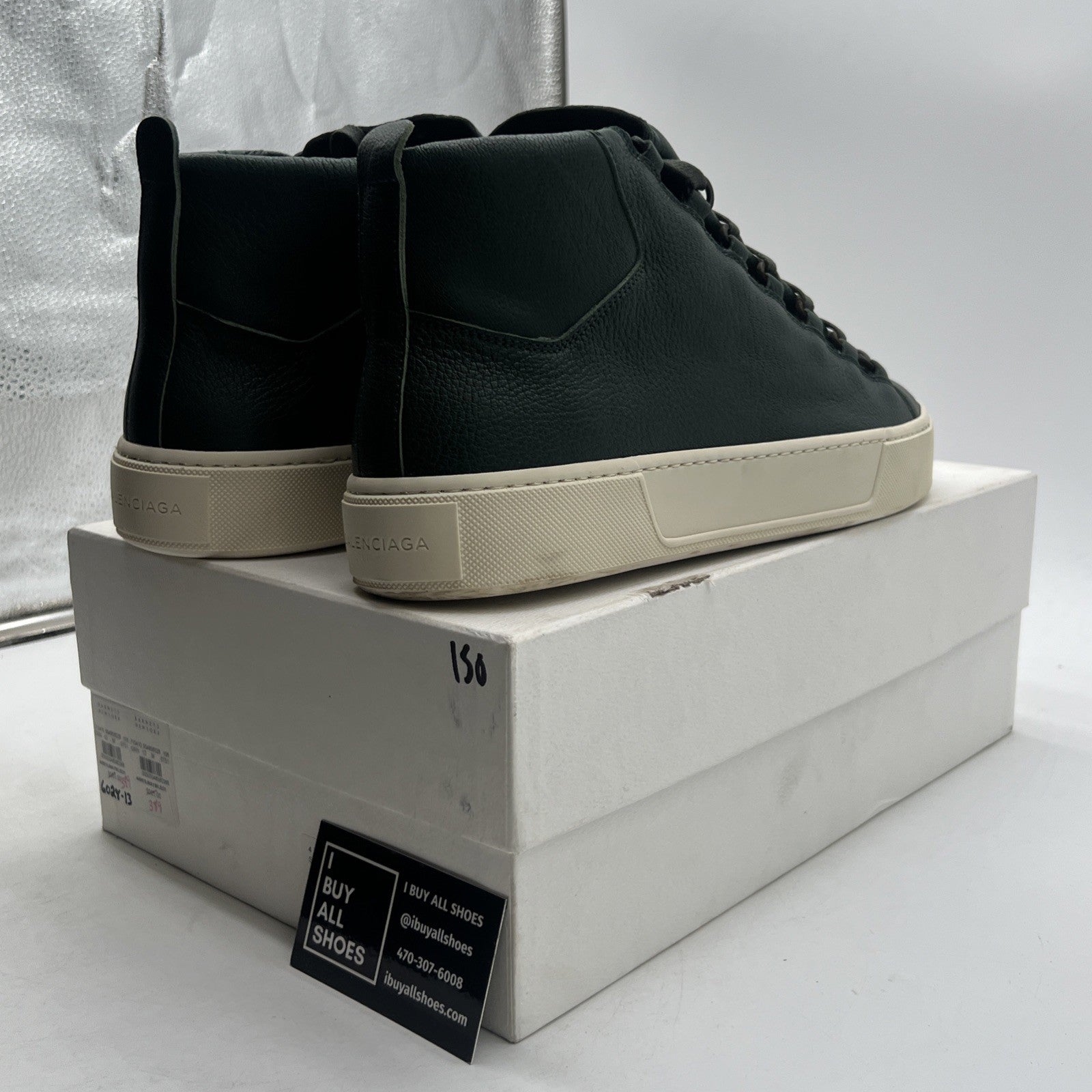 Size 46 - Balenciaga Sneakers Green Leather