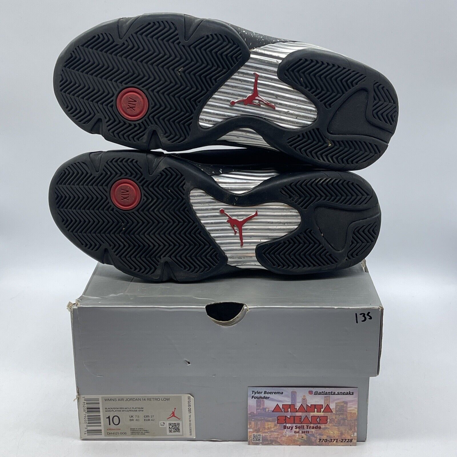 Size 10W - Air Jordan 14 Retro Low Red Lipstick Black Red Suede (DH4121-006)
