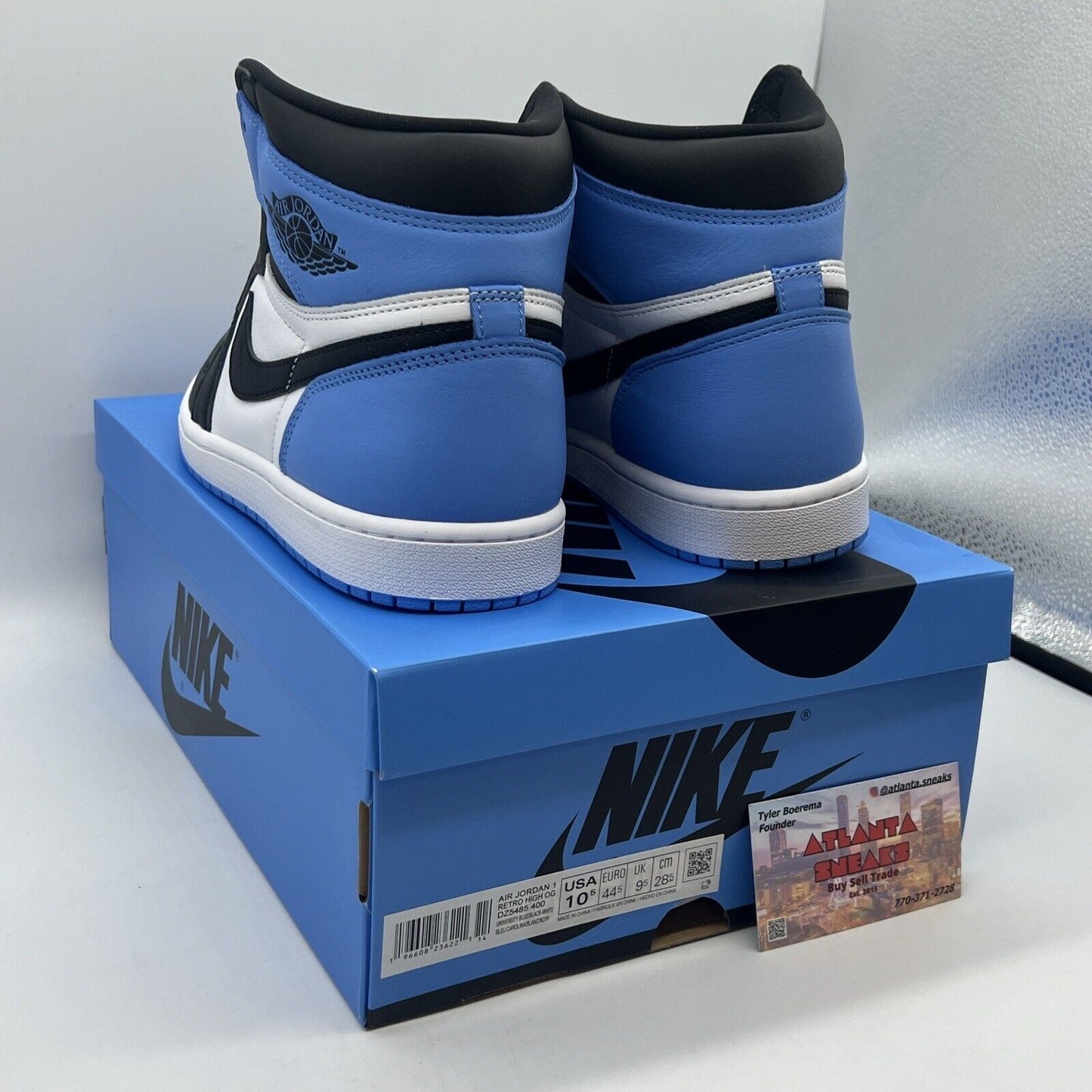 Size 10.5 - Jordan 1 Retro OG High UNC Toe Brand New Of All