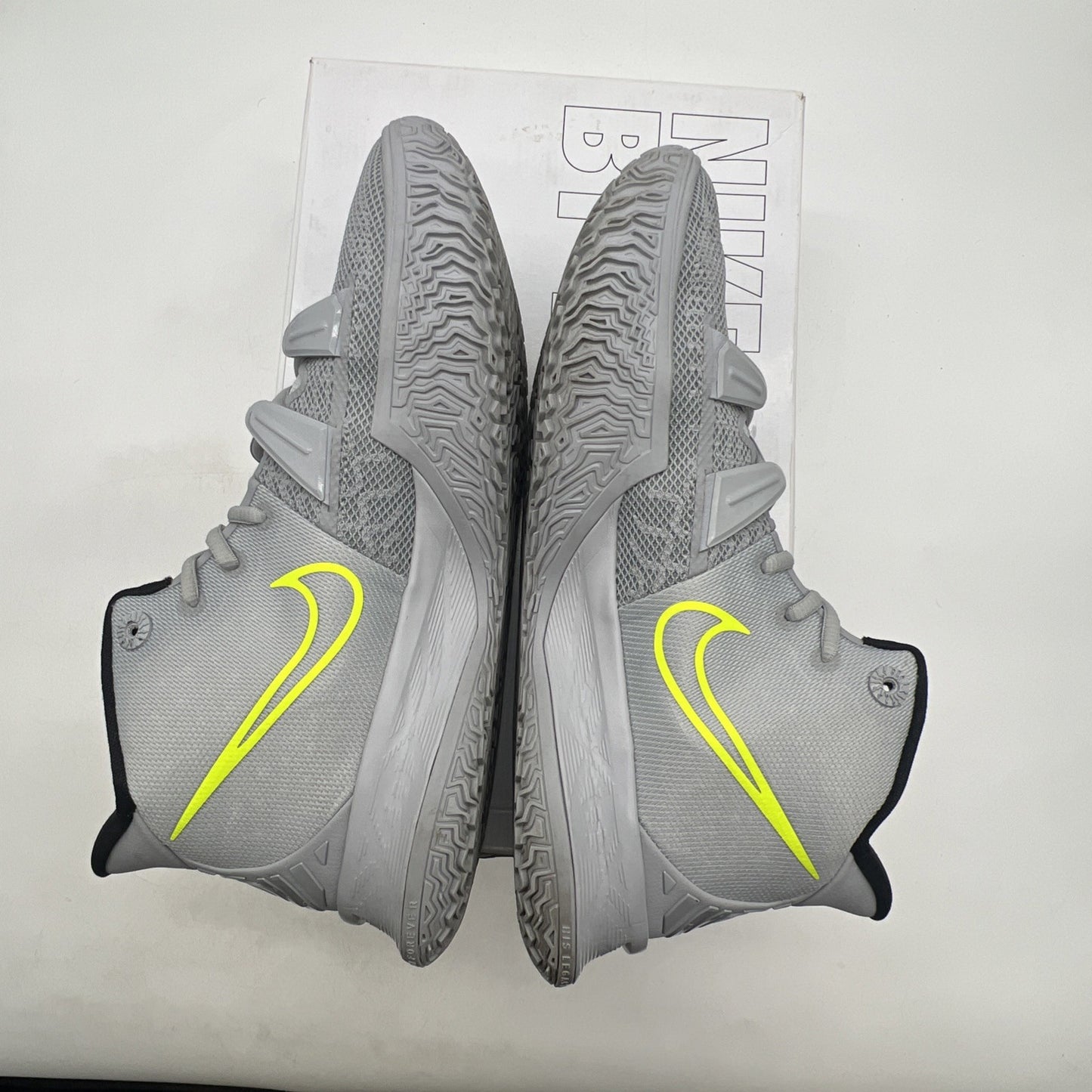 Size 10 - Nike By You Kyrie 7 Grey, Highlighter Green (DA7567-991)
