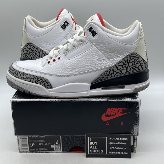 Size 9.5 - Air Jordan 3 Retro Mid White Cement Reimagined (DN3707-100)