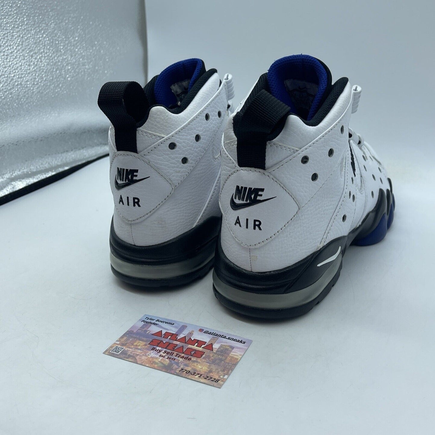 Size 10.5 - Nike Air Max 2 CB 94 2015 Old Royal White Black Leather (305440-102)