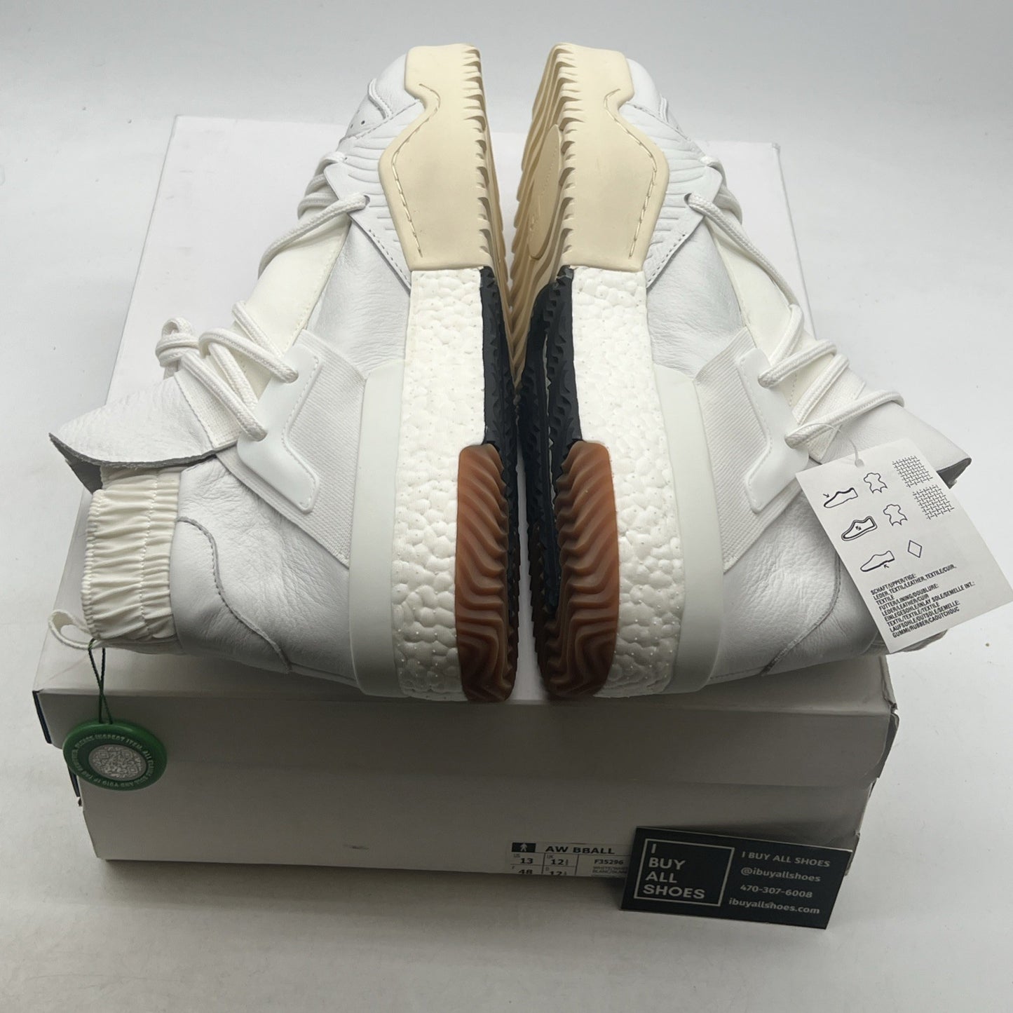 Size 13 - Adidas Alexander Wang x Bball Triple White (F35296)