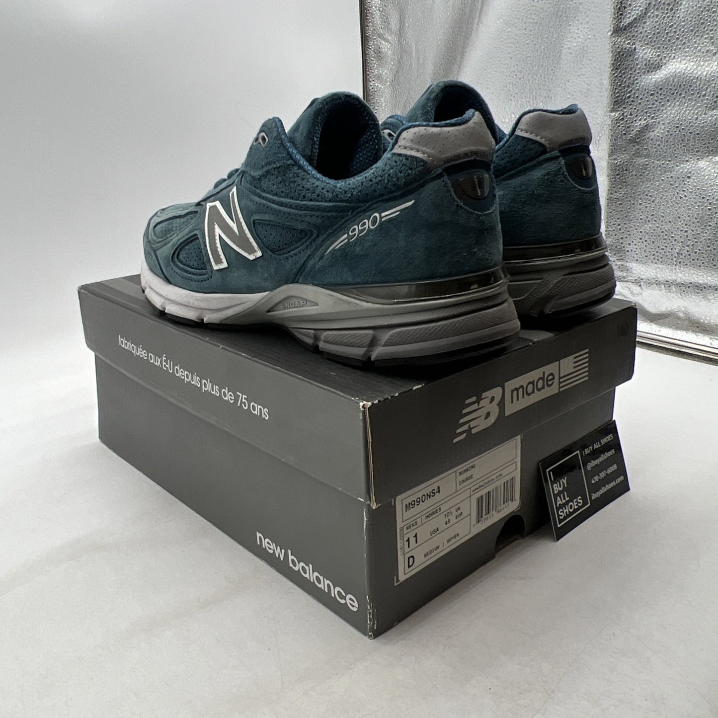 Size 11 - New Balance 990v4 Made in USA North Sea (M990NS4)