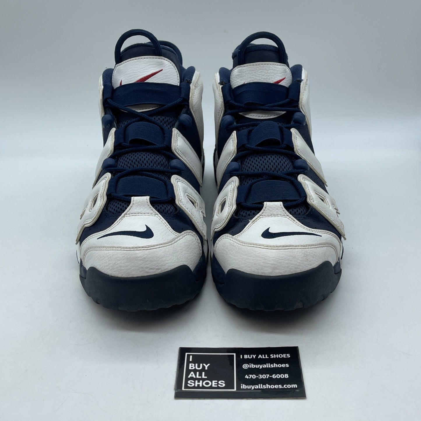 Size 12 - Nike Air More Uptempo 2016 Olympic White Blue Suede (414962-104)