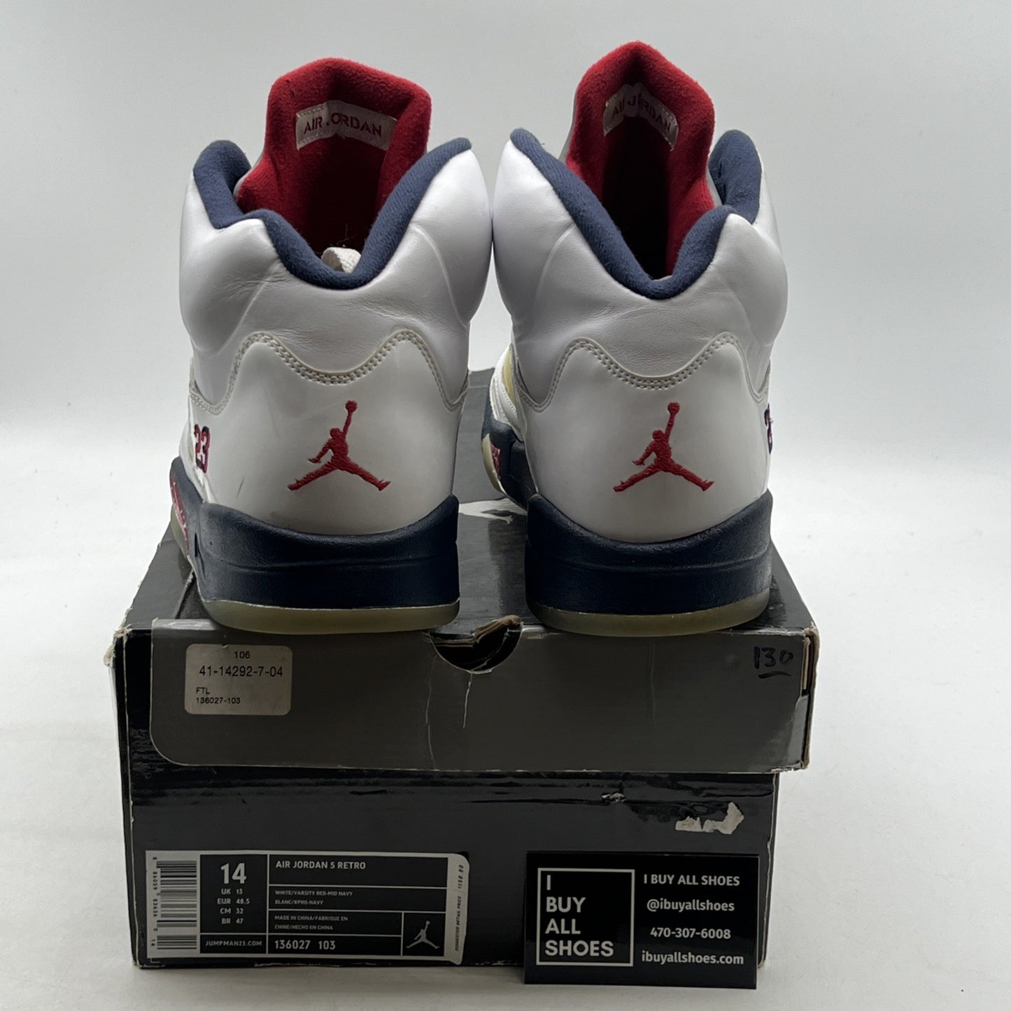 Size 14 - Air Jordan 5 Retro Olympic 2011 (136027-103)