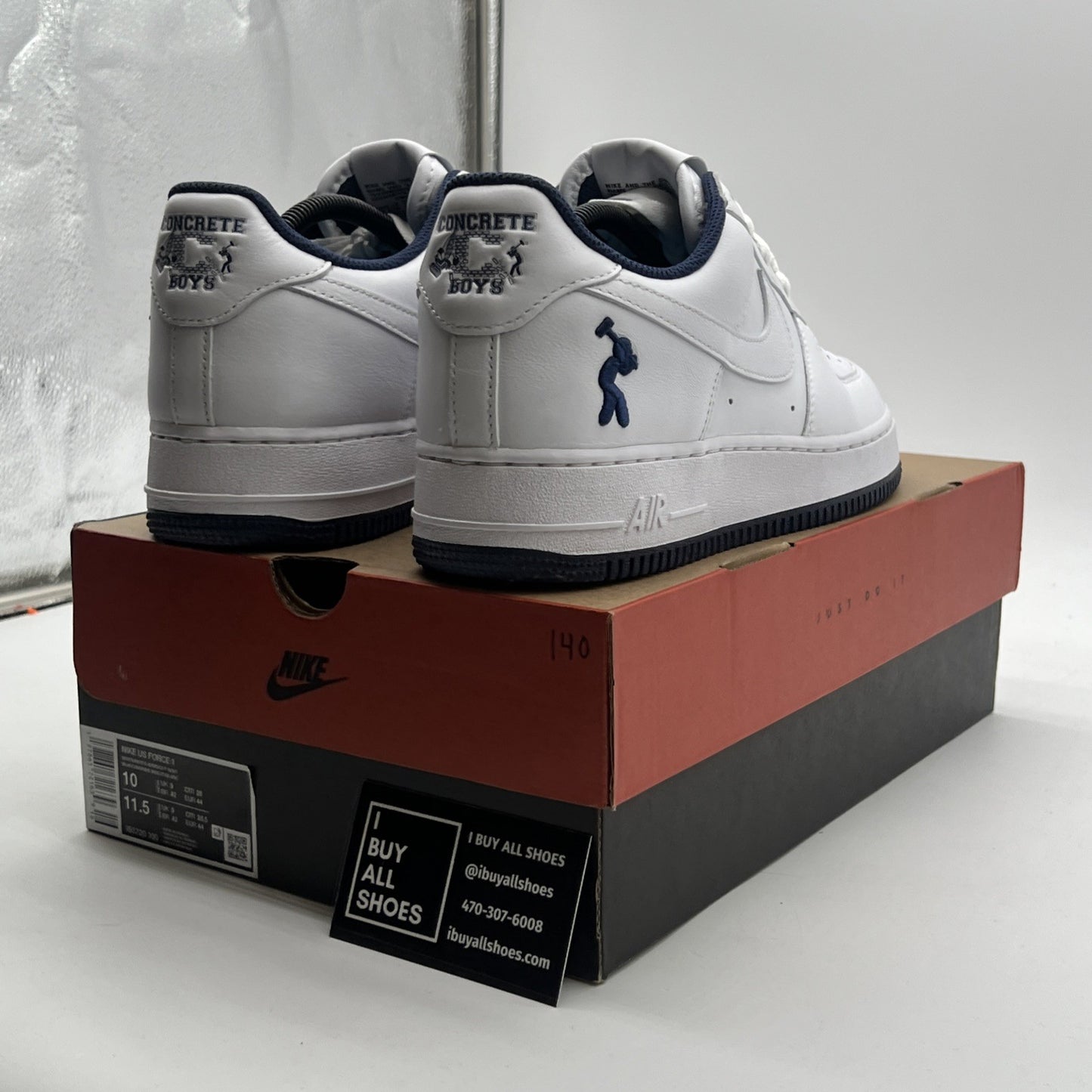 Size 10 - Nike Lil Yachty x Air Force 1 Low Concrete Boys (IB5720-100)