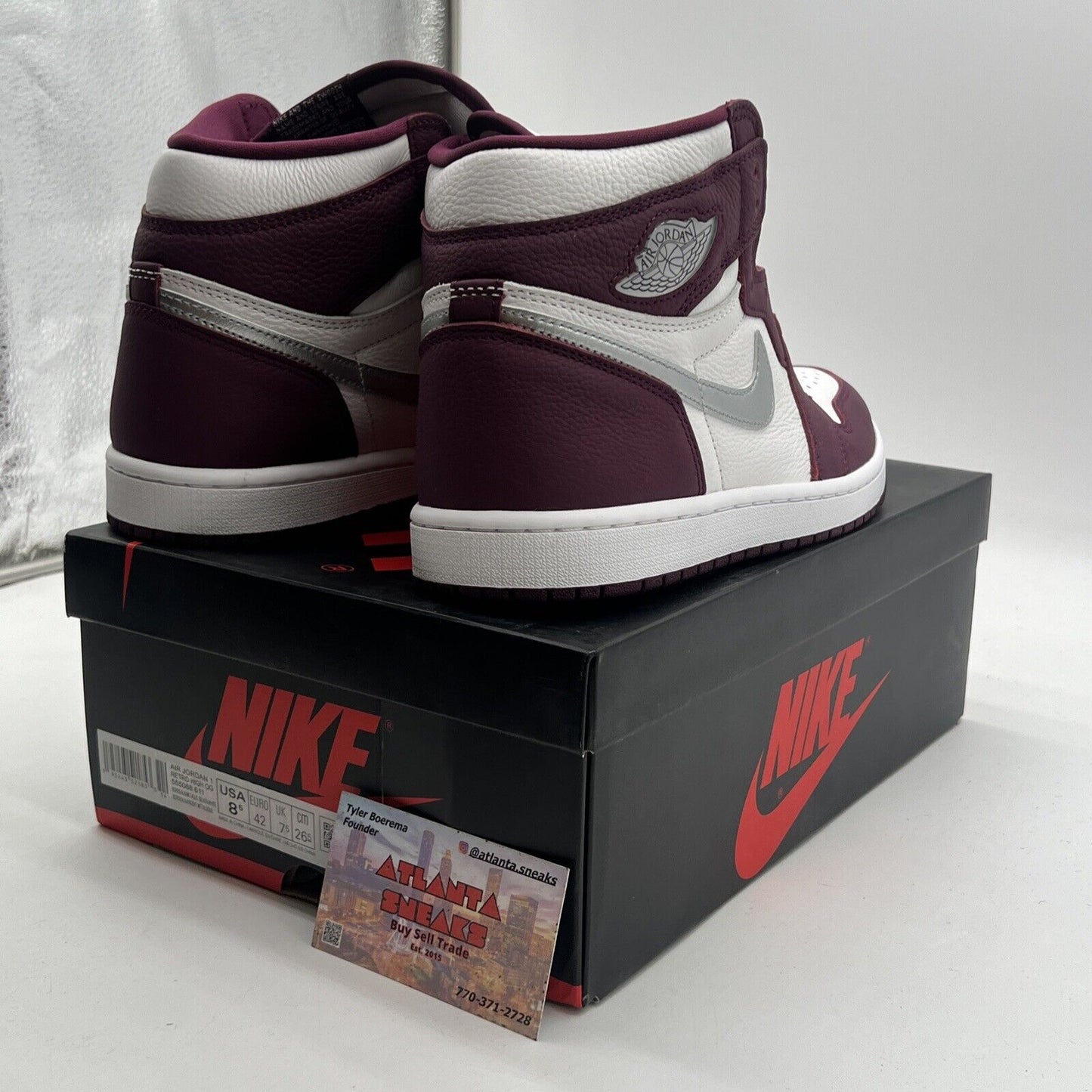 Size 8.5 - Air Jordan 1 Retro High OG Bordeaux (555088-611)