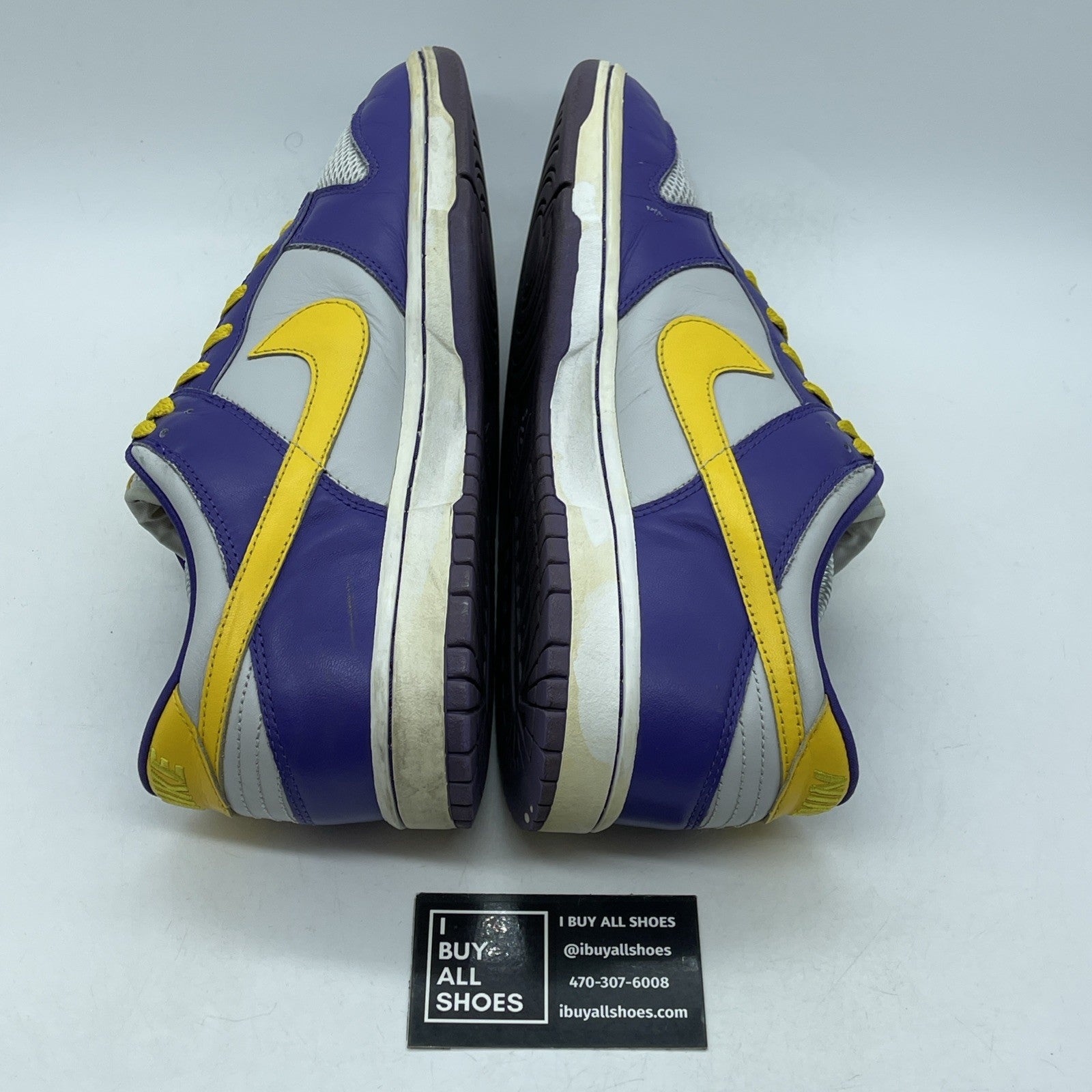 Size 11.5 - Nike Dunk Low Premium iD Purple Grey Suede Leather (316143-991)