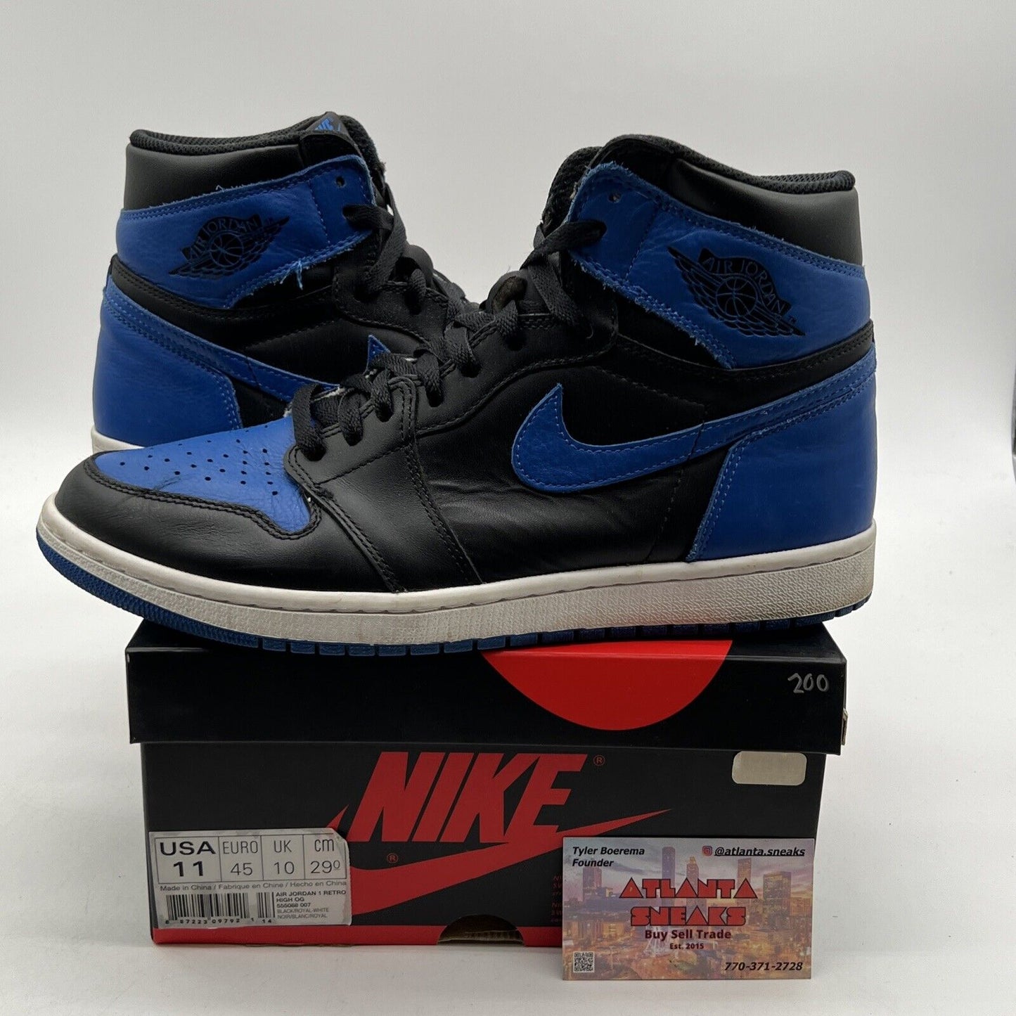 Size 11 - Jordan 1 Retro OG High Royal (555088-007)