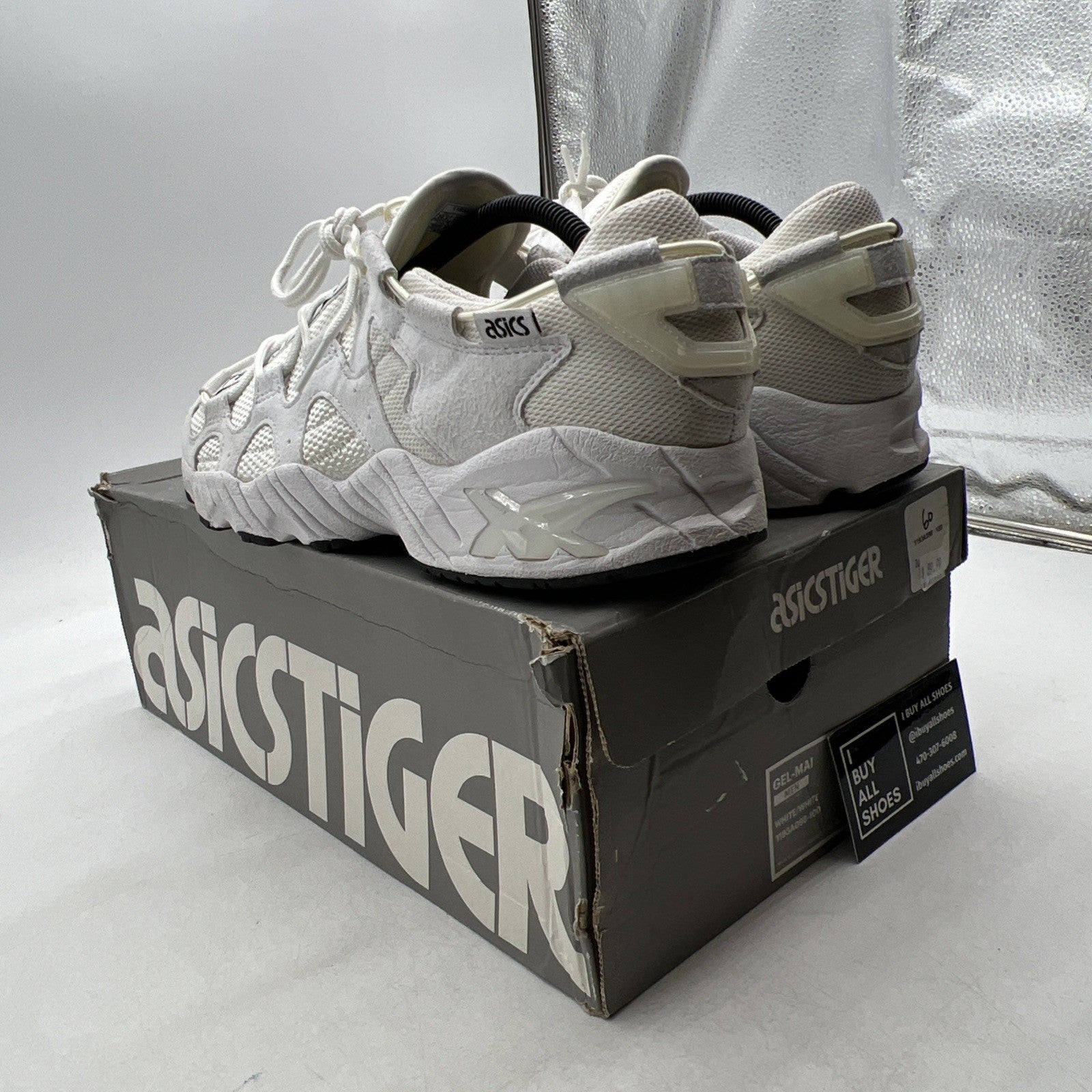 Size 12 - ASICS GEL MAI WHITE MEN SHOES (1193AO98-100)