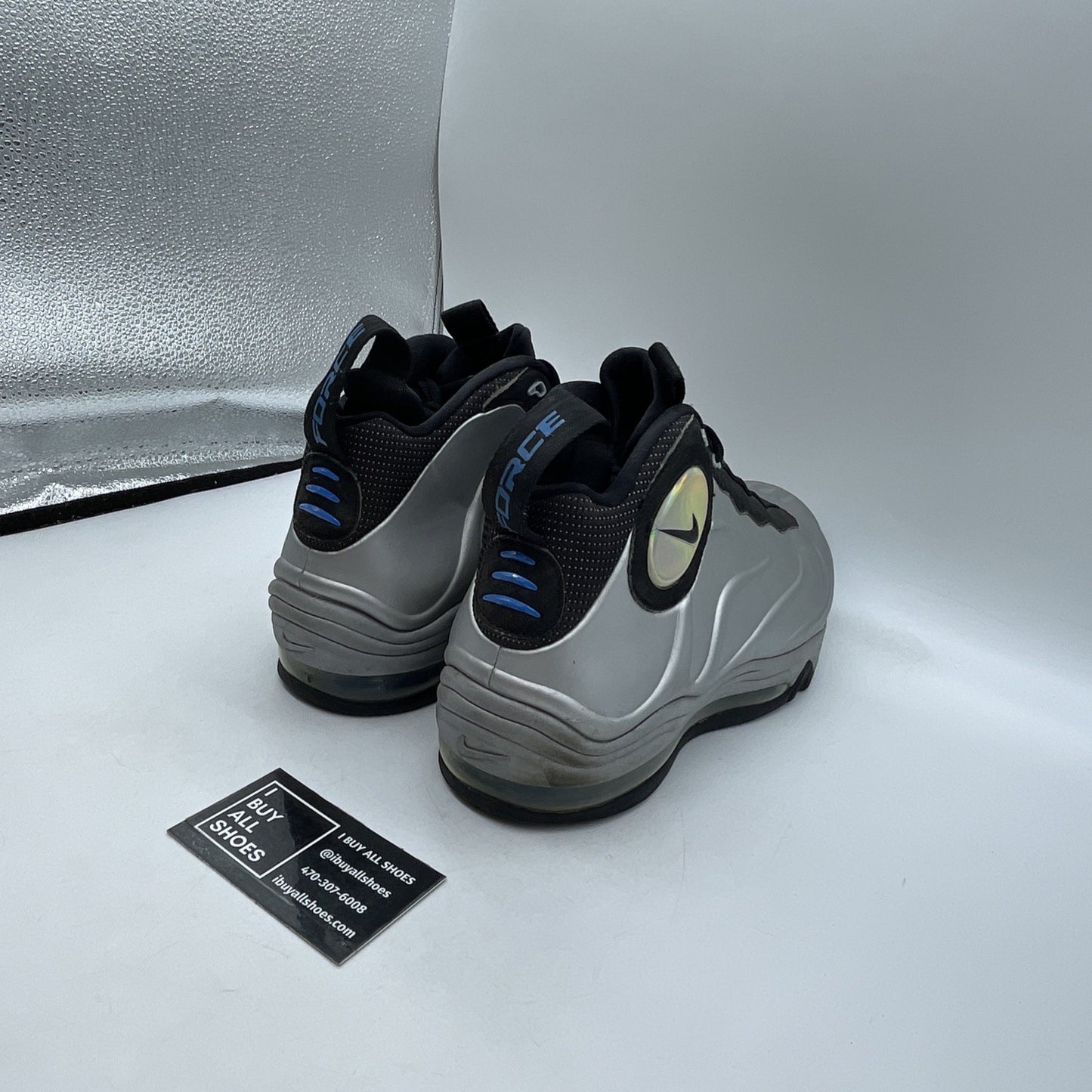 Size 13 - Nike Total Air Foamposite Max 2011 Metallic Silver (472498-040)