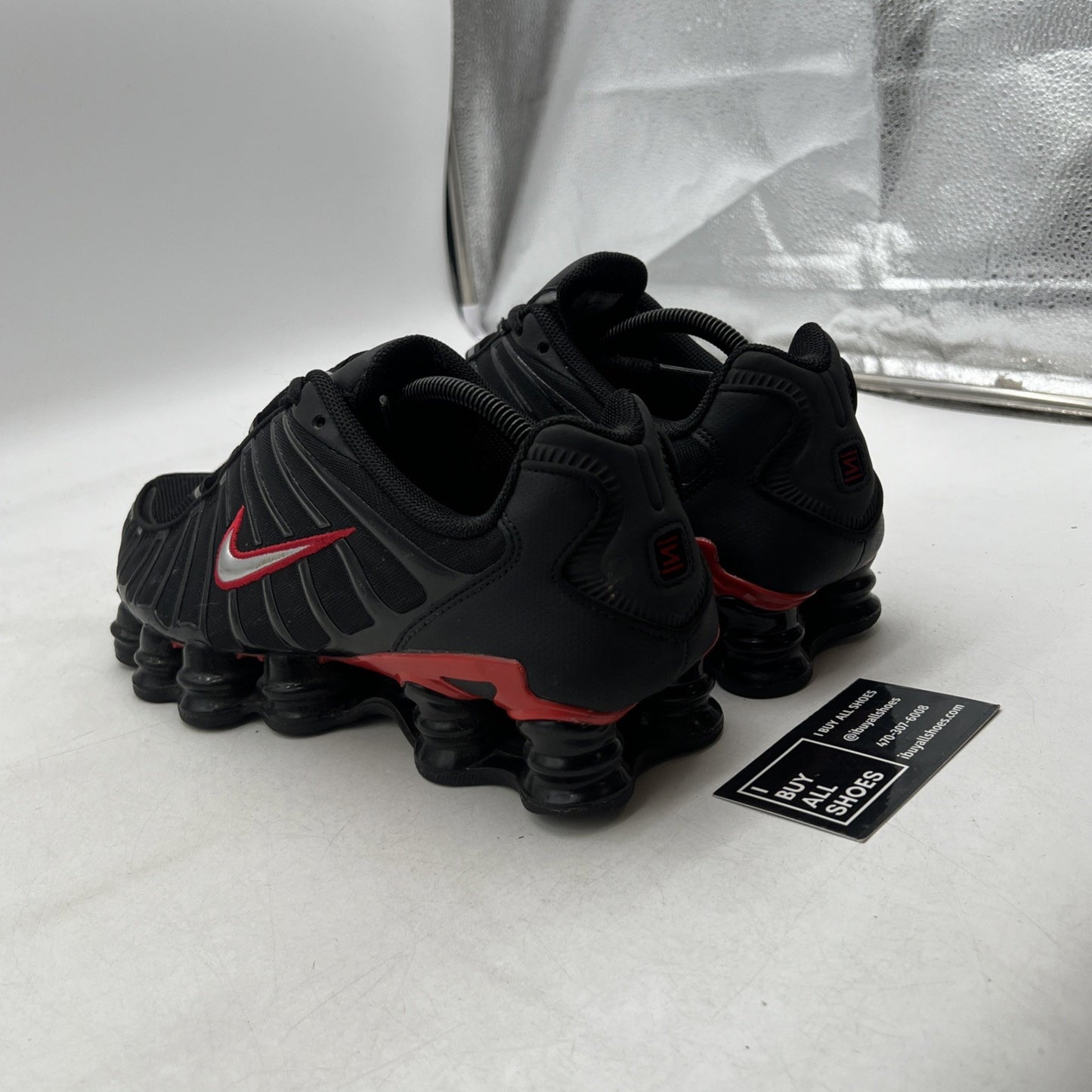 Size 9.5 - Nike Shox TL Black University Red (CN0151-003)