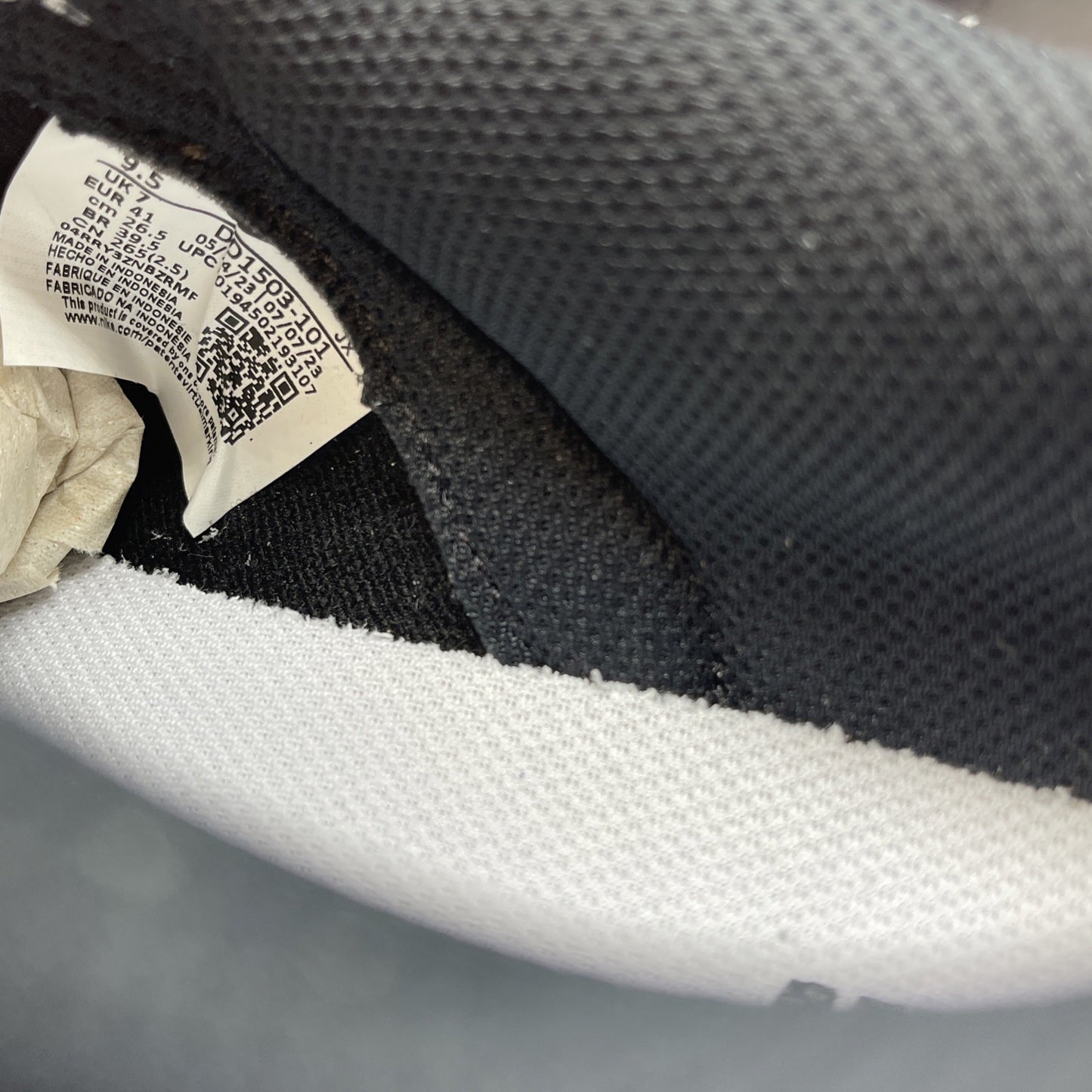 Size 9.5W - Nike Dunk Low Black White Leather (DD1503-101)