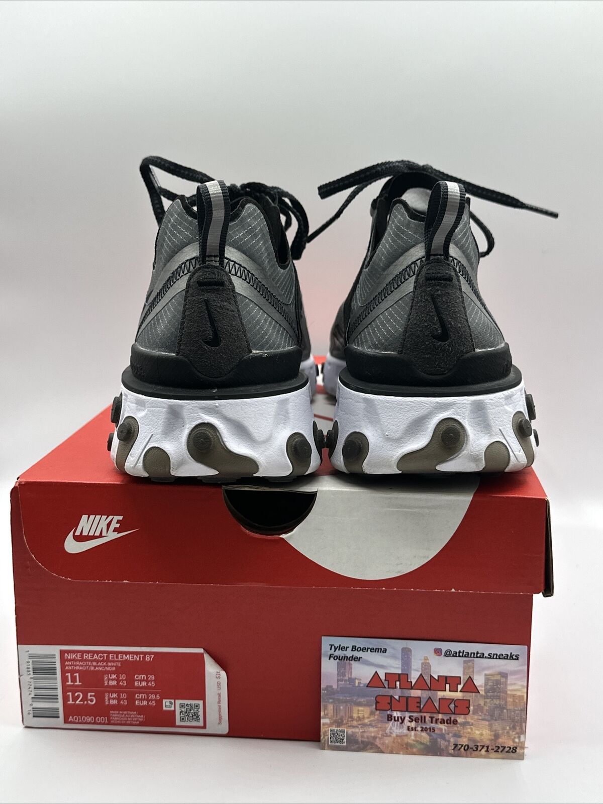 Size 11 - Nike React Element 87 Anthracite 2018