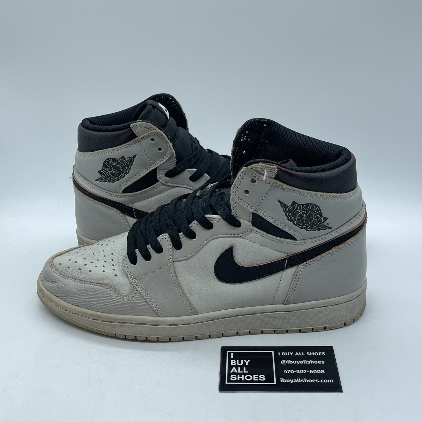 Size 9.5 - Air Jordan 1 Retro SB High NYC to Paris Black Grey (CD6578-006)