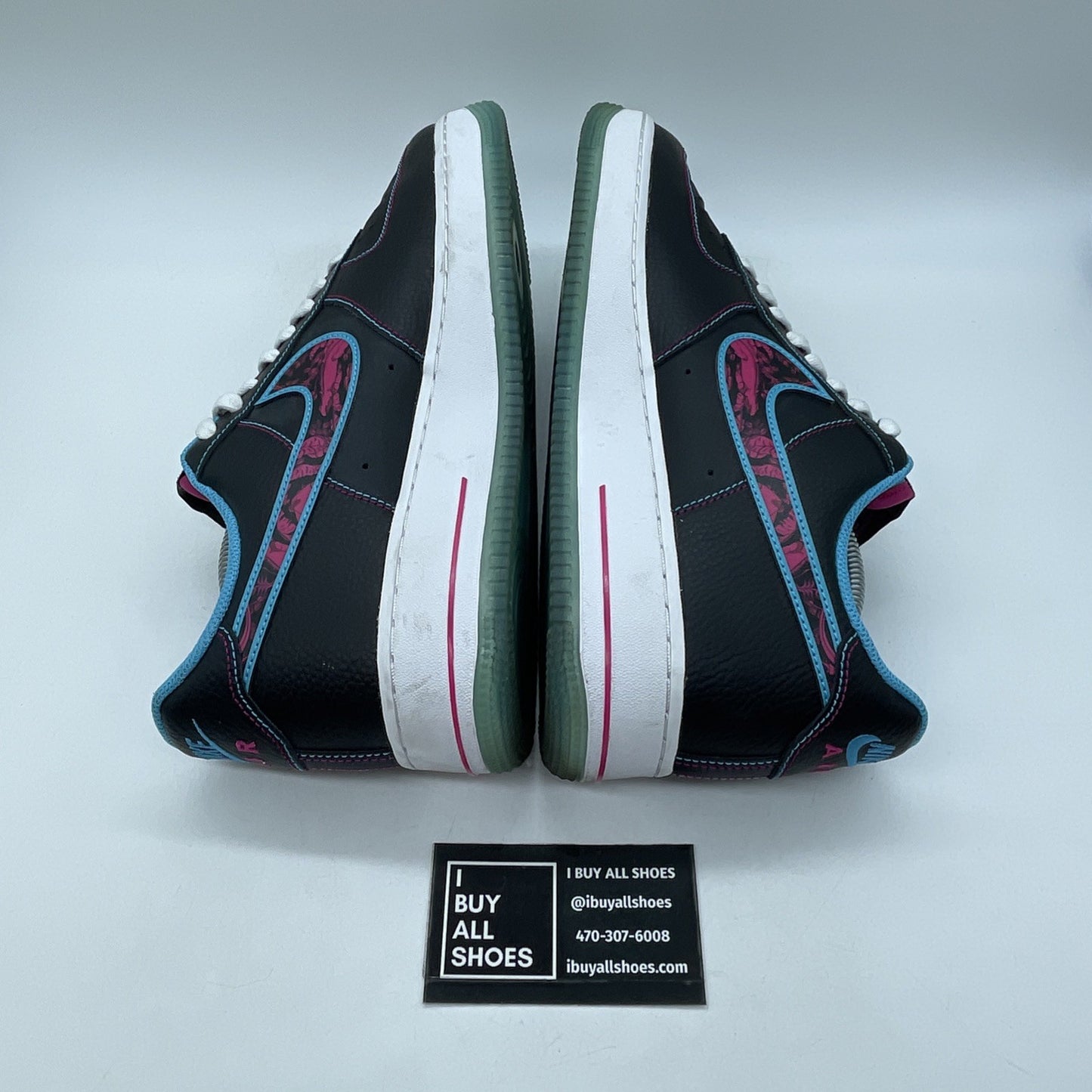Size 10 - Nike Air Force 1 '07 LV8 Miami Nights Black Leather (DD9183-001)