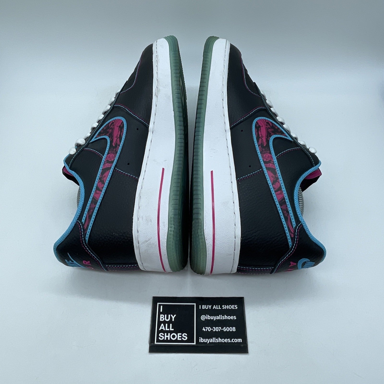 Size 10 - Nike Air Force 1 '07 LV8 Miami Nights Black Leather (DD9183-001)