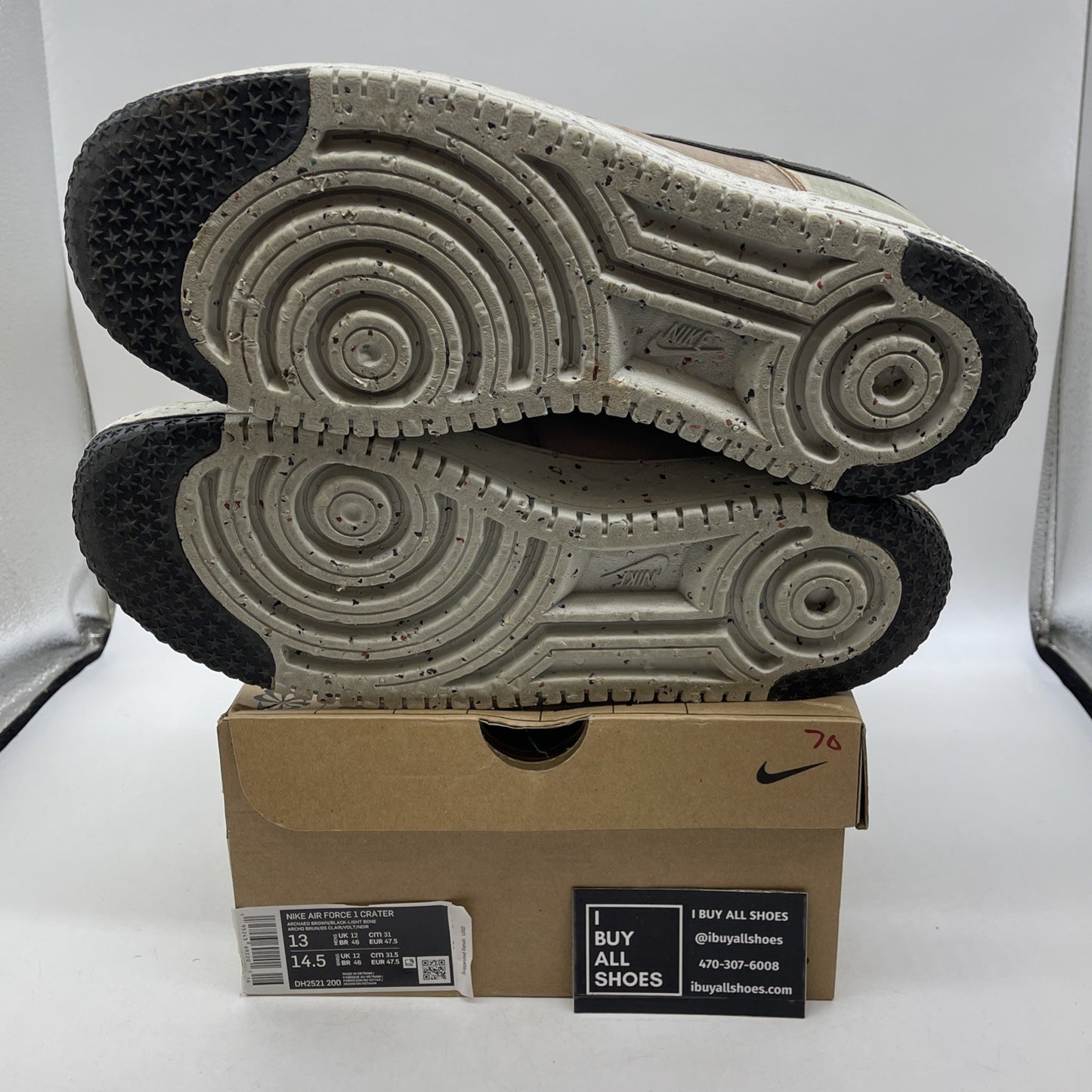 Size 13 - Nike Air Force 1 Crater Move To Zero - Archaeo Brown (DH2521-200)