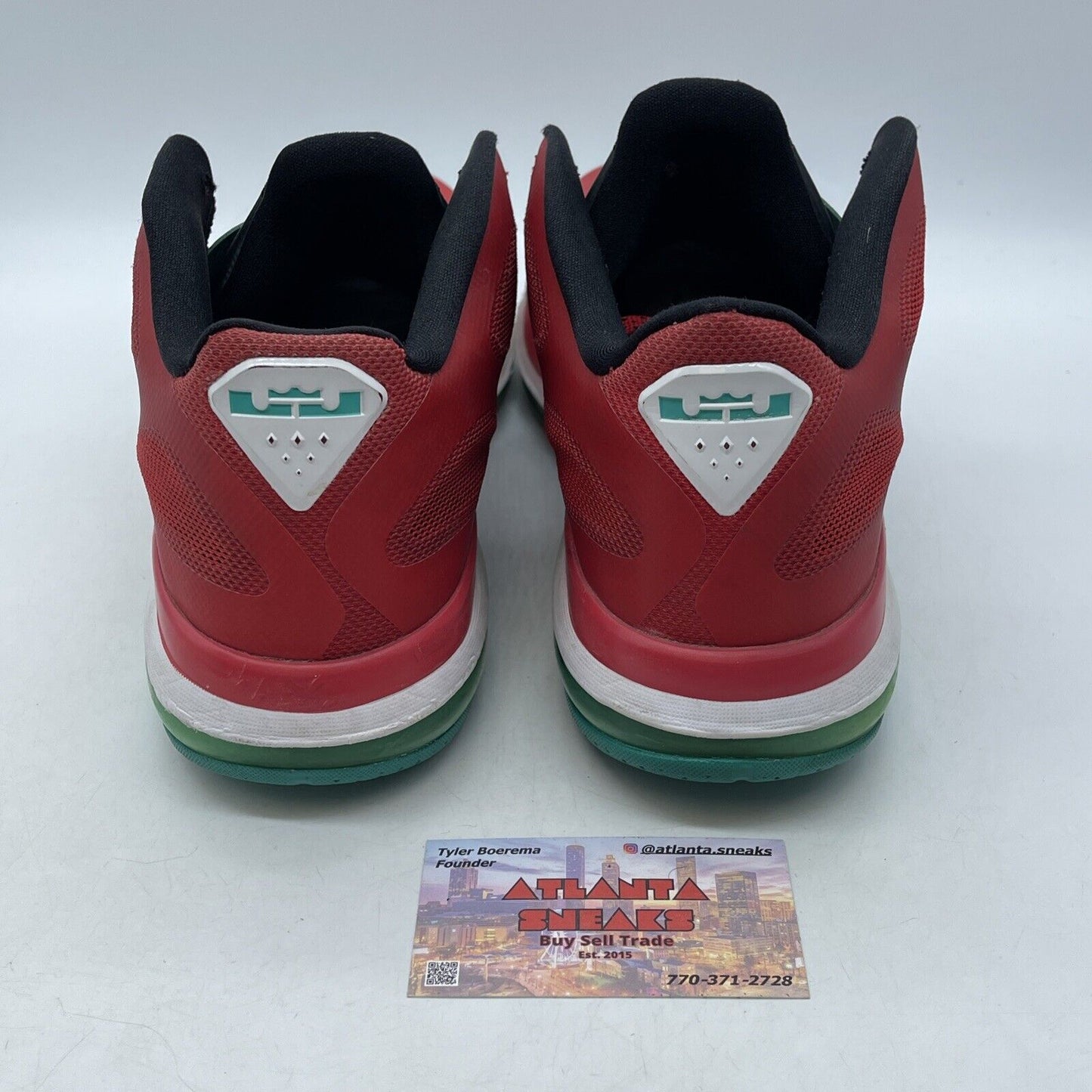 Size 11.5 - Nike LeBron 9 Low Liverpool Red White Blue Suede Leather 510811-601