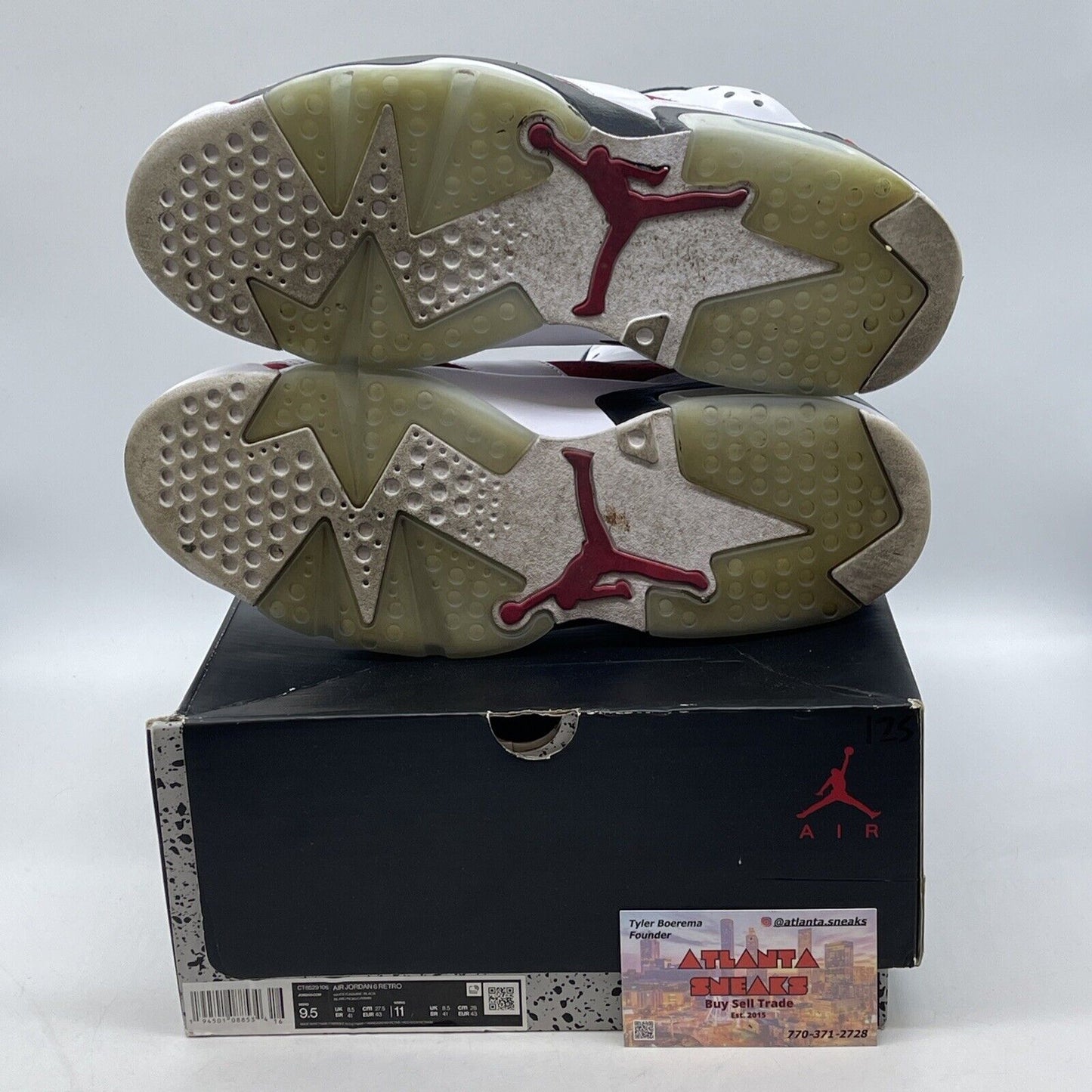 Size 9.5 - Jordan 6 Retro OG Mid Carmine White Red Suede Leather (CT8529-106)