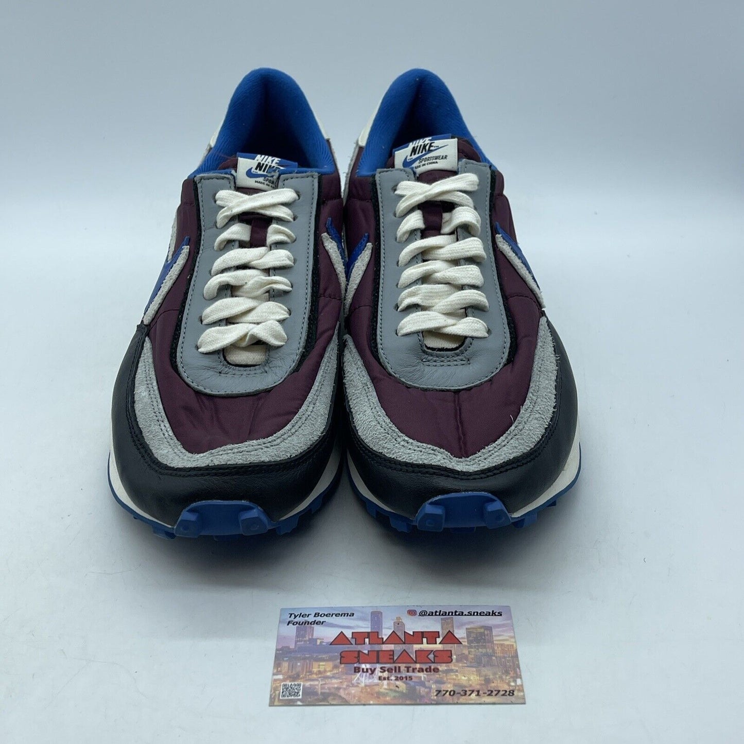 Size 11.5 - Nike sacai x Undercover x LDWaffle Night Maroon Team Royal Suede