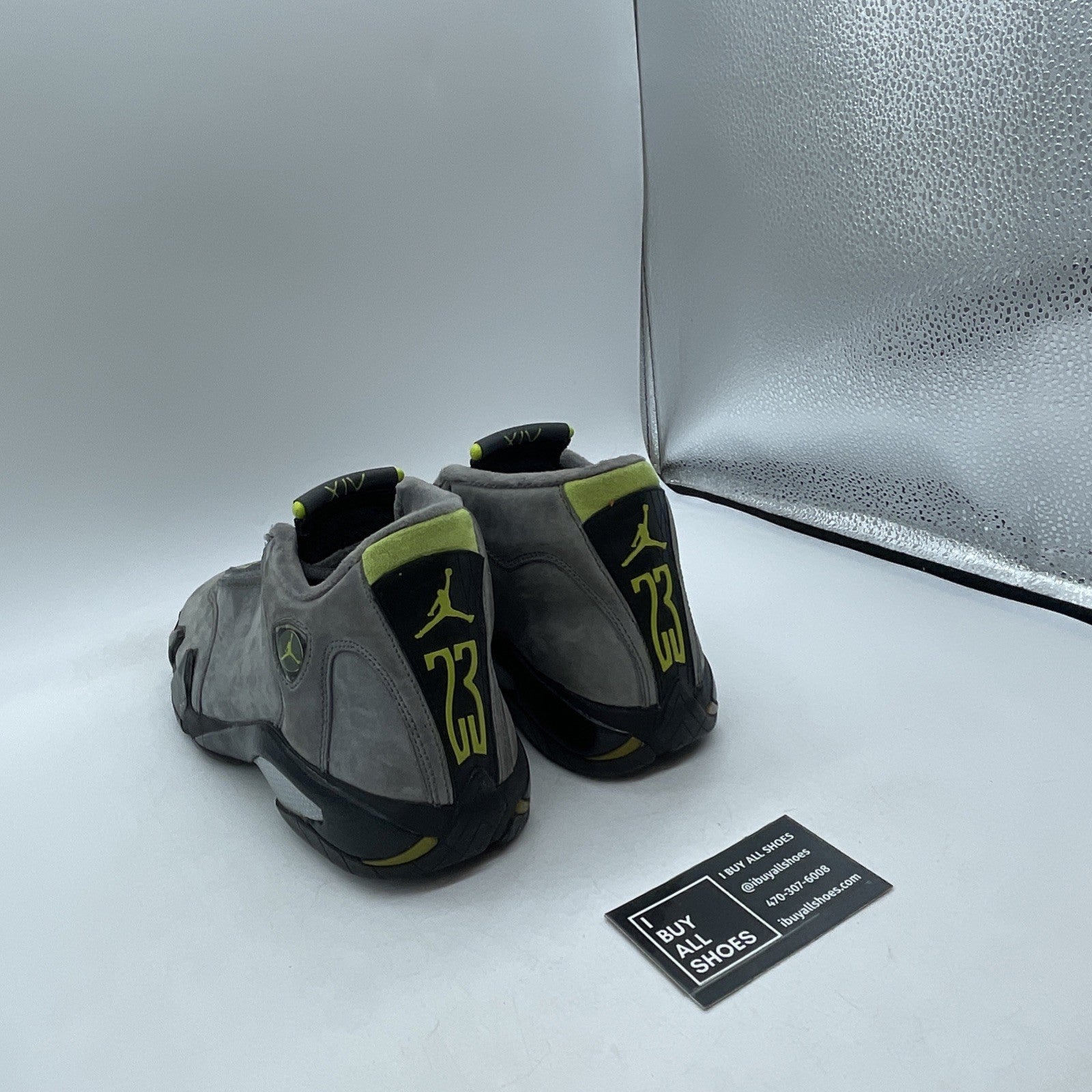 Size 7 - Air Jordan 14 Retro Graphite Chartreuse 2005 (311832-031)