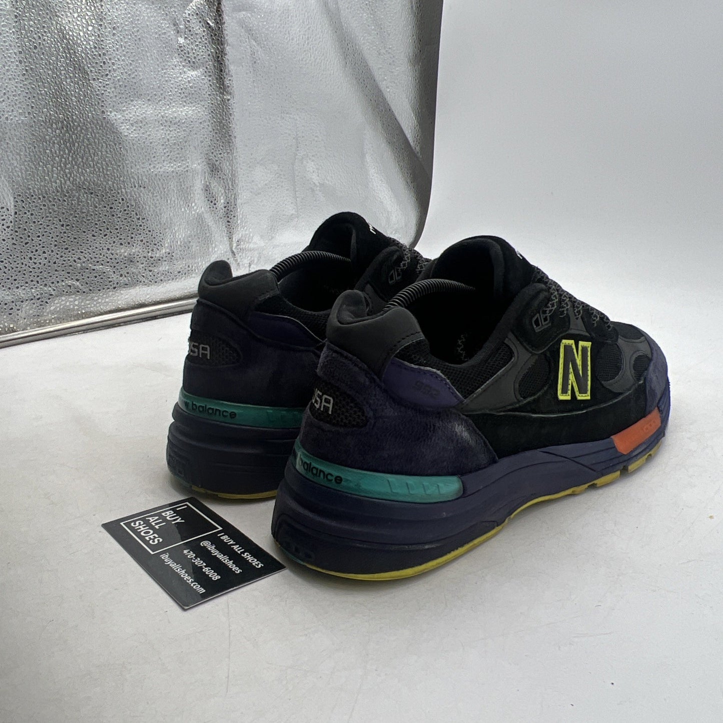 Size 10 - New Balance 992 Made in USA Black Purple (M992LT)
