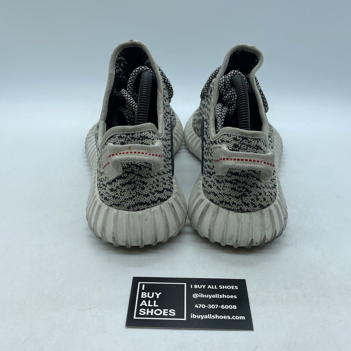 Size 8 - adidas Yeezy Boost 350 Low Turtle Dove Black White Red Suede (AQ4832)