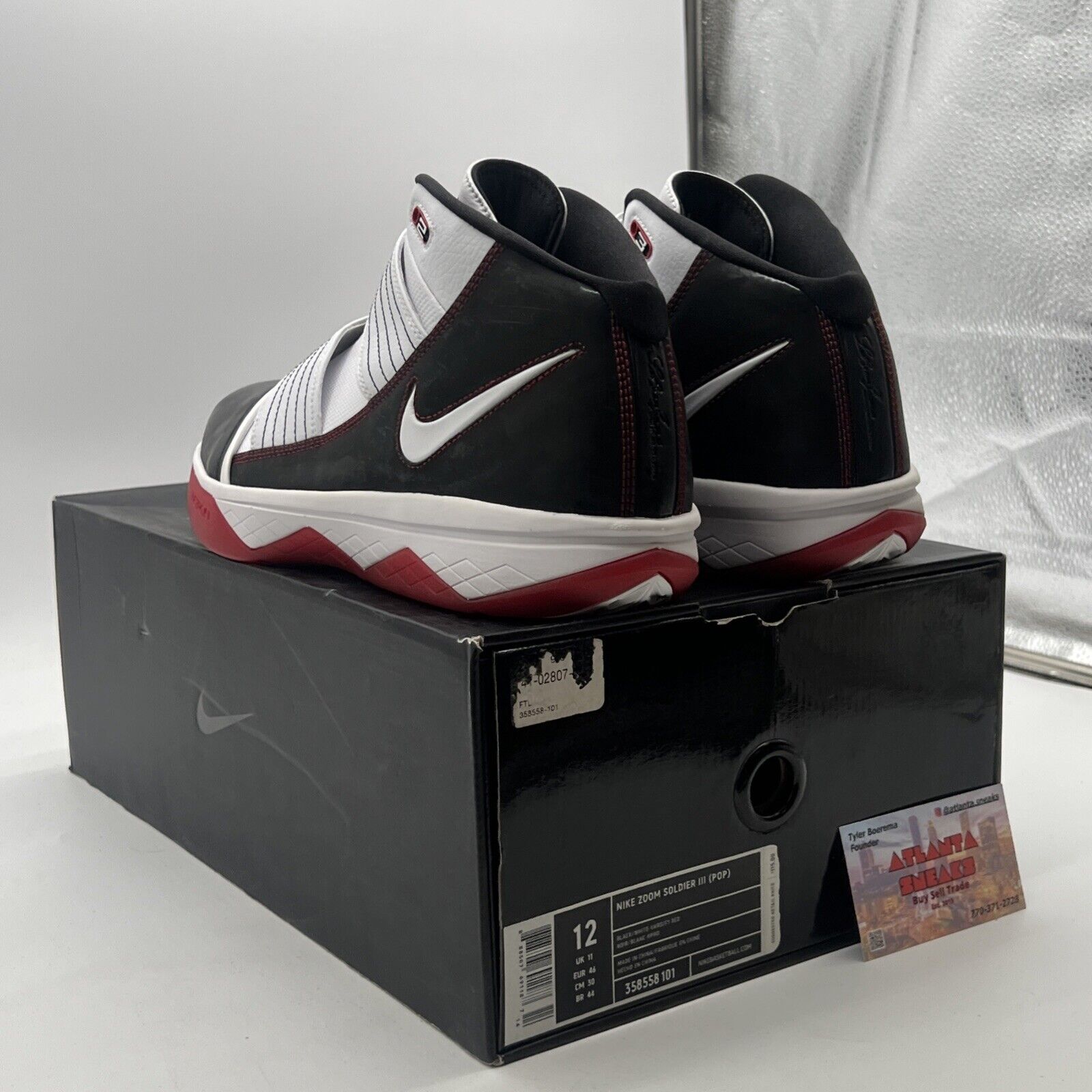 Size 12 - Nike LeBron Zoom Soldier 3 POP (358558-101)