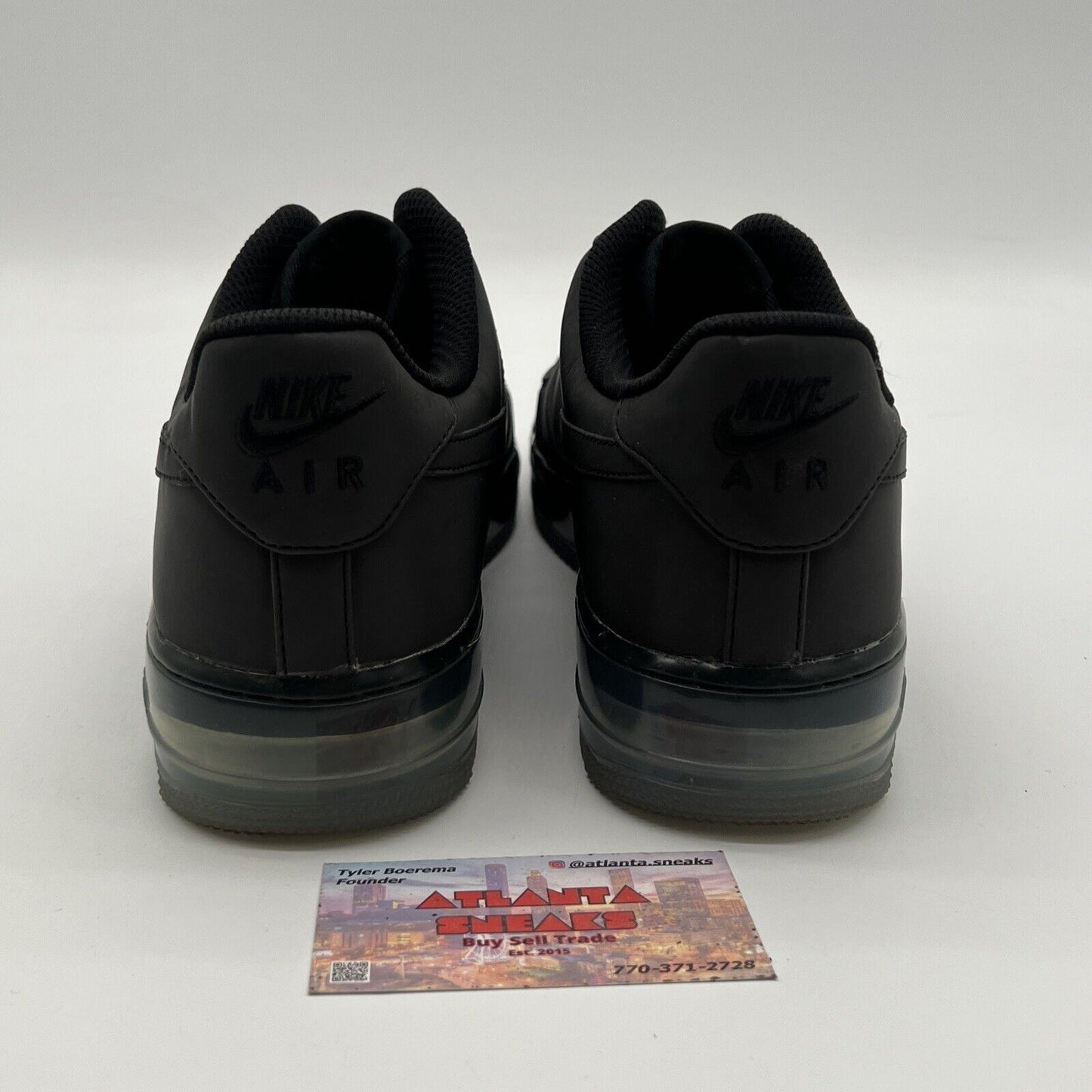 Size 10 - NIKE iD Air Force 1 Low Black w/ Icey By You Men's (574263-983)