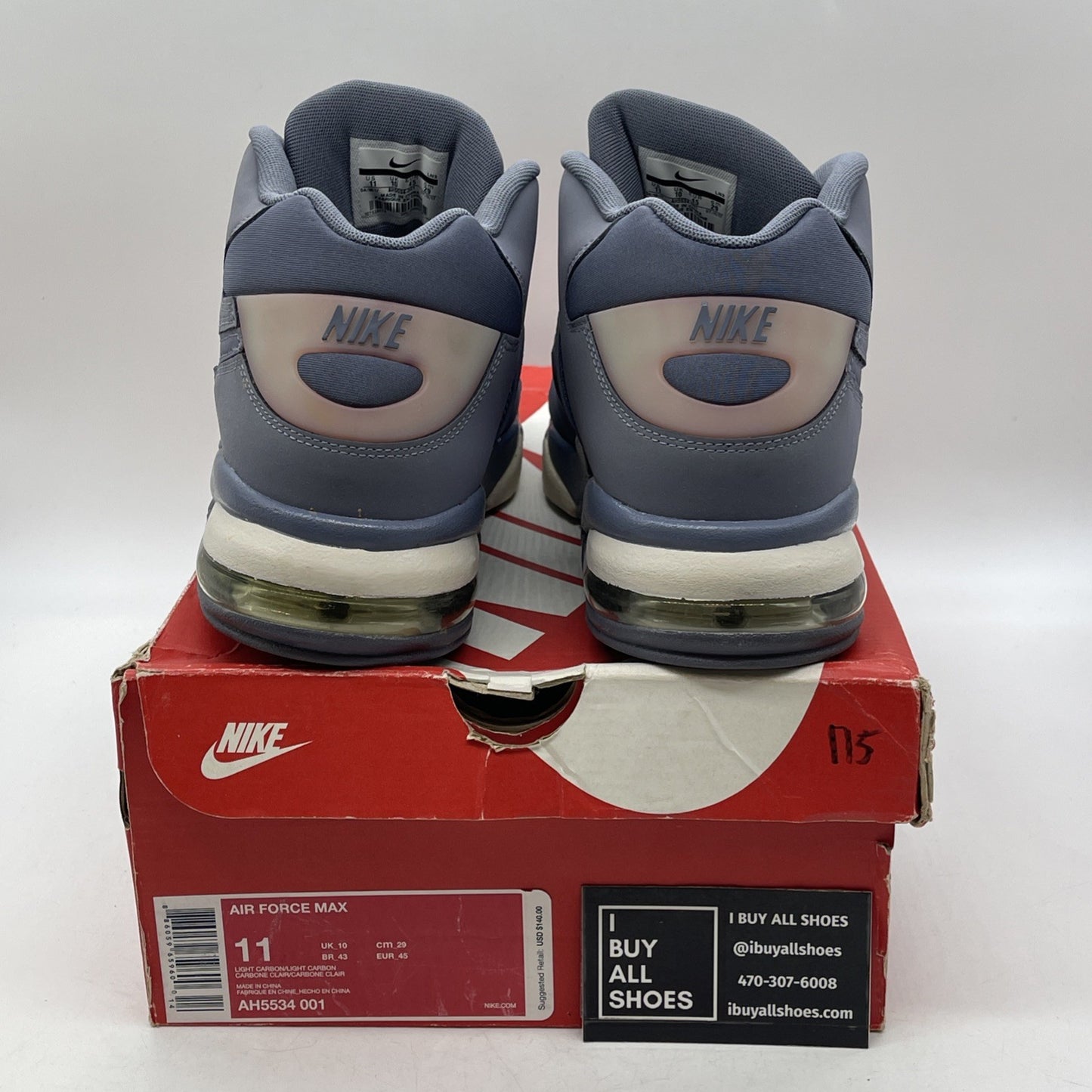 Size 11 - Nike Air Force Max Light Carbon (AH5534-001)