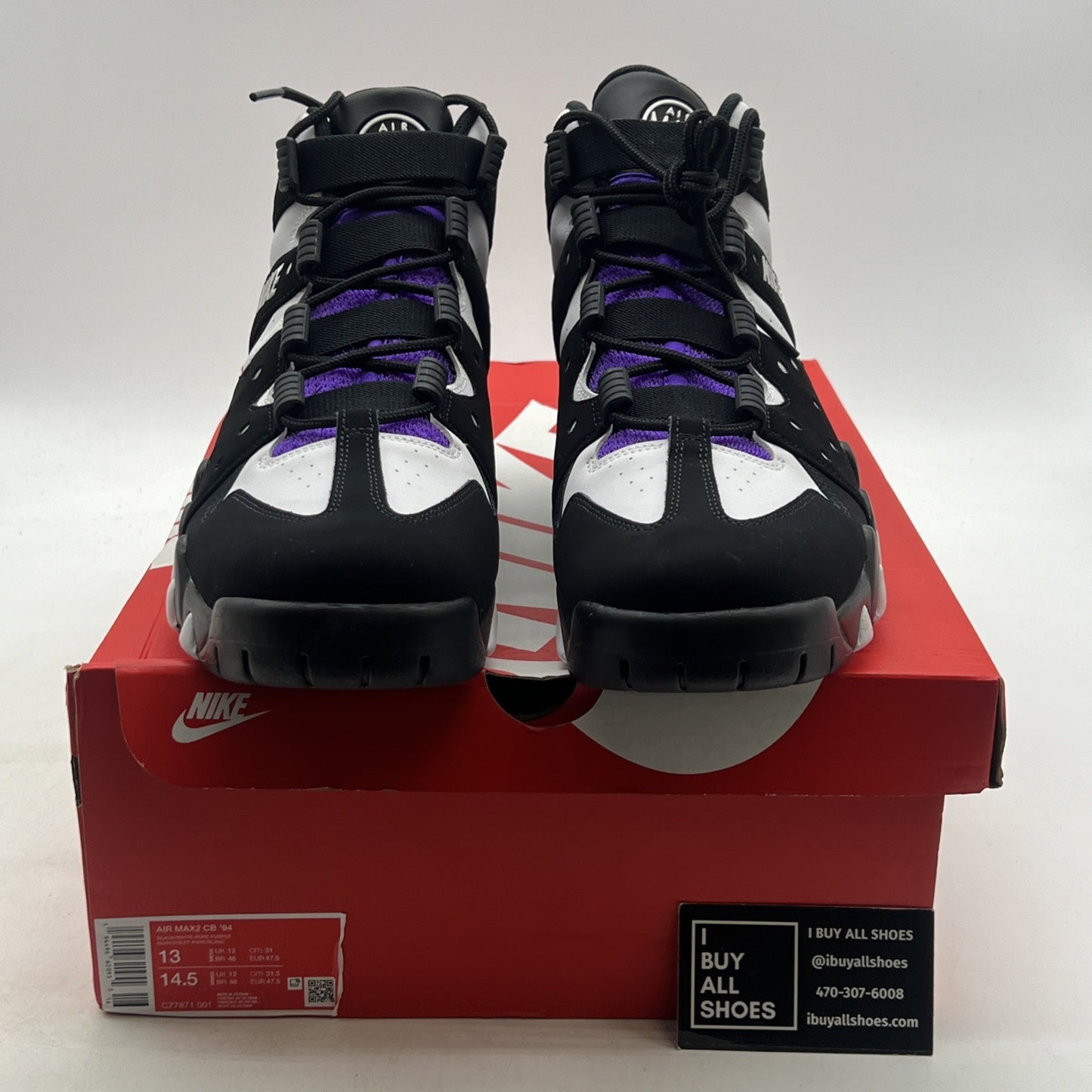 Size 13 - Nike Air Max 2 CB 94 Retro 2020 Black Purple (CZ7871-001)
