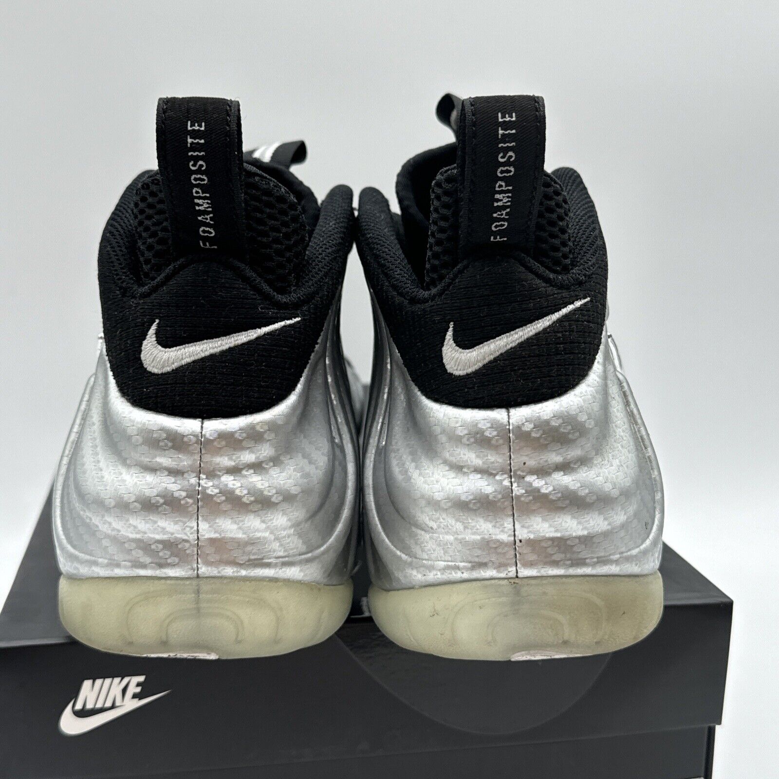 Size 9 - Nike Air Foamposite Pro ‘Silver Surfer’ Silver Shiny Icy Some Reflect