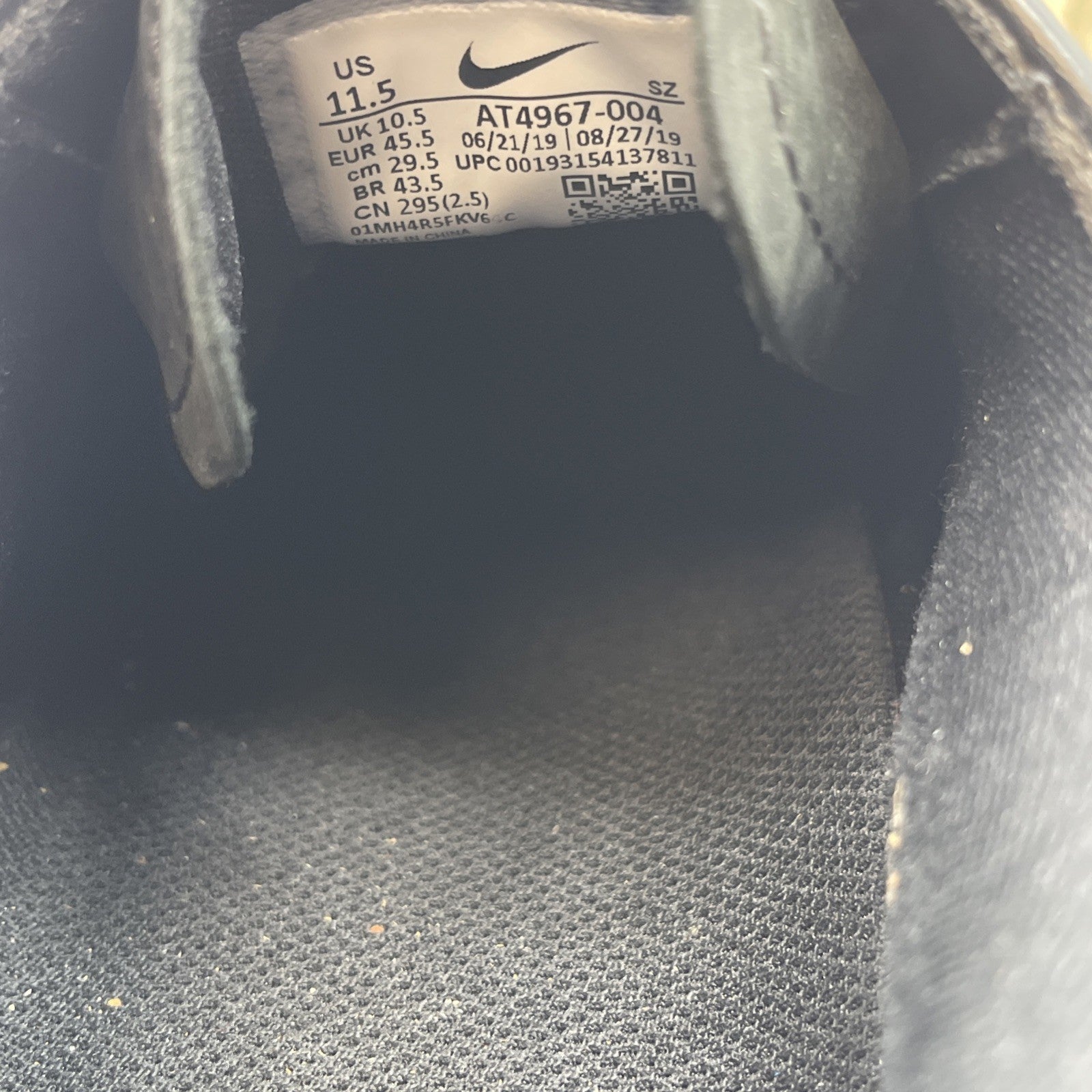 Size 11.5 - Nike Janoski Golf Black White suede (AT4967-004)