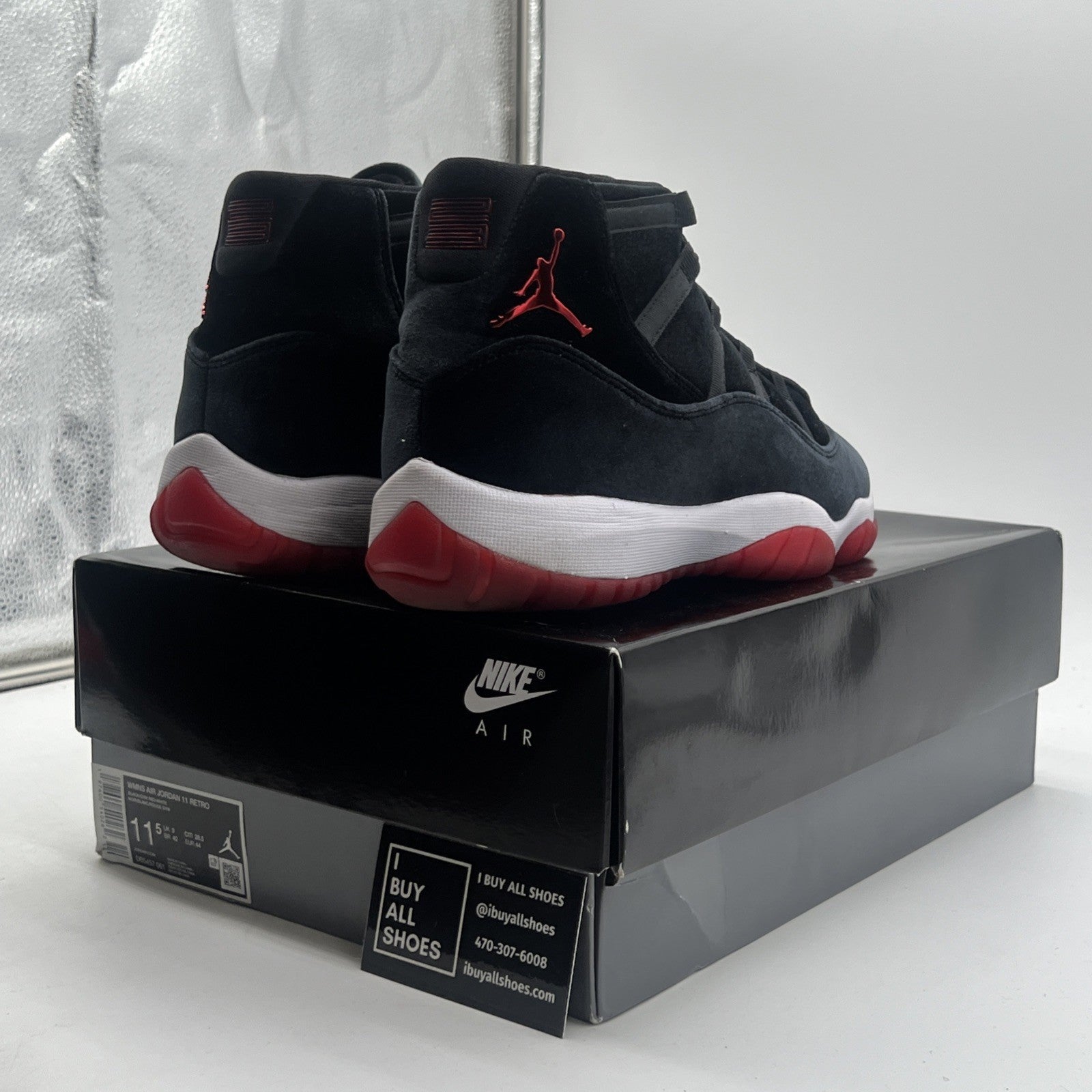 Size 11.5 - Air Jordan 11 Retro Bred Velvet W (DB5457-061)