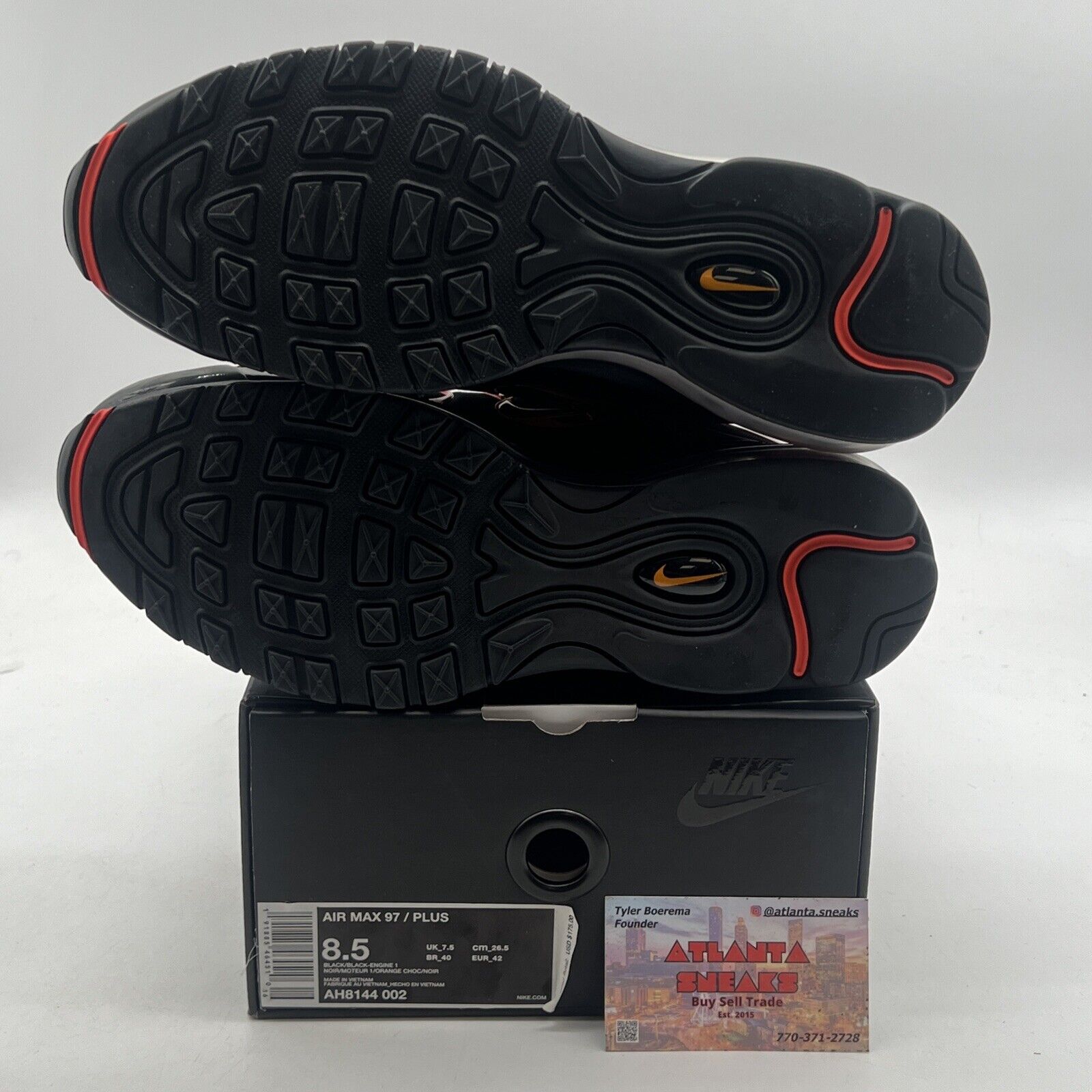 Size 8.5 - Nike Air Max 97 Plus Shock Orange (AH8144-002)