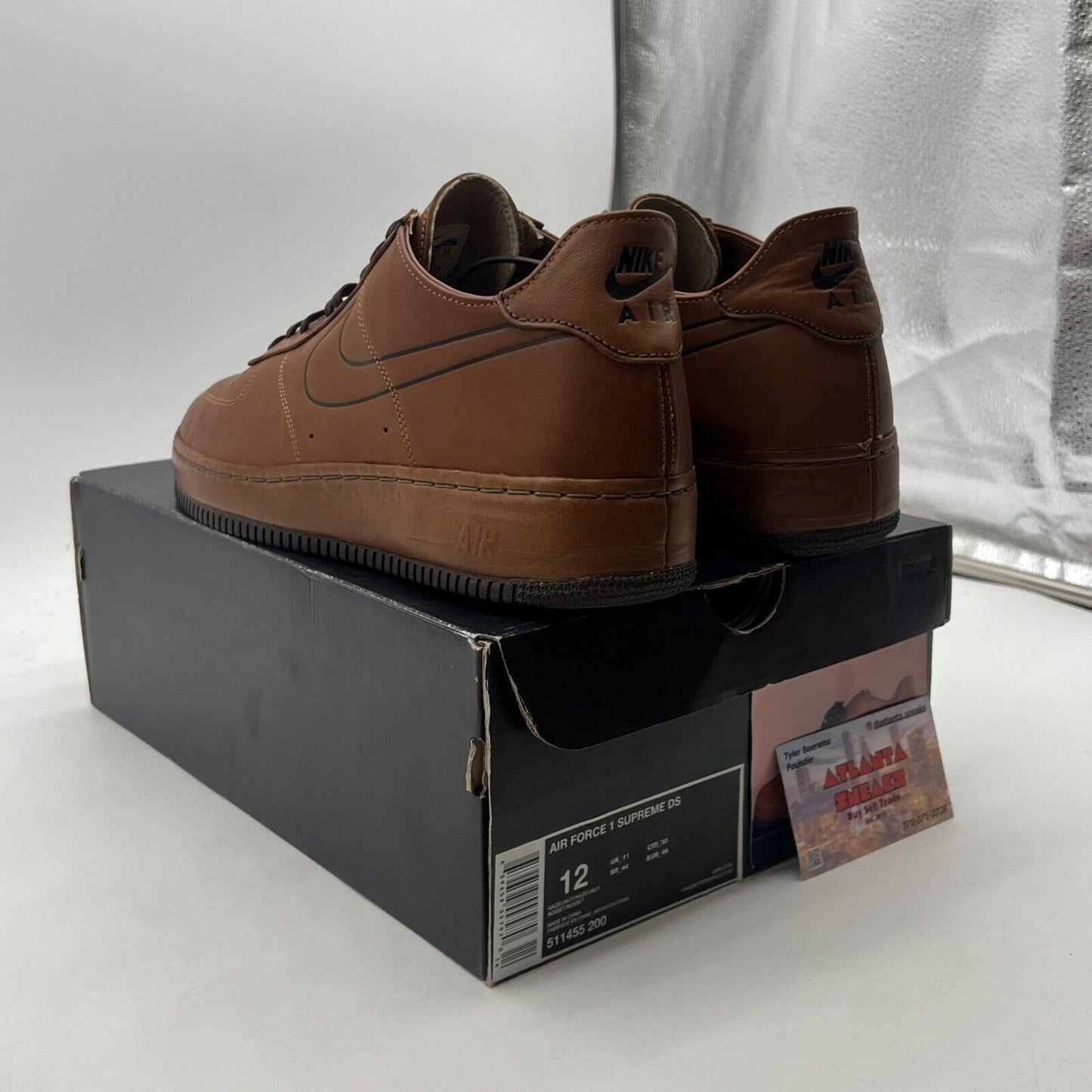 Size 12 - Nike Air Force 1 Supreme Ds Deconstruct (511455-200)