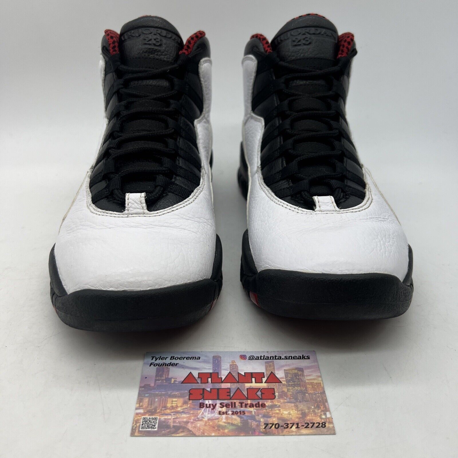 Size 8 - Air Jordan 10 Retro 2012 Chicago White Black Red Leather (310805-100)