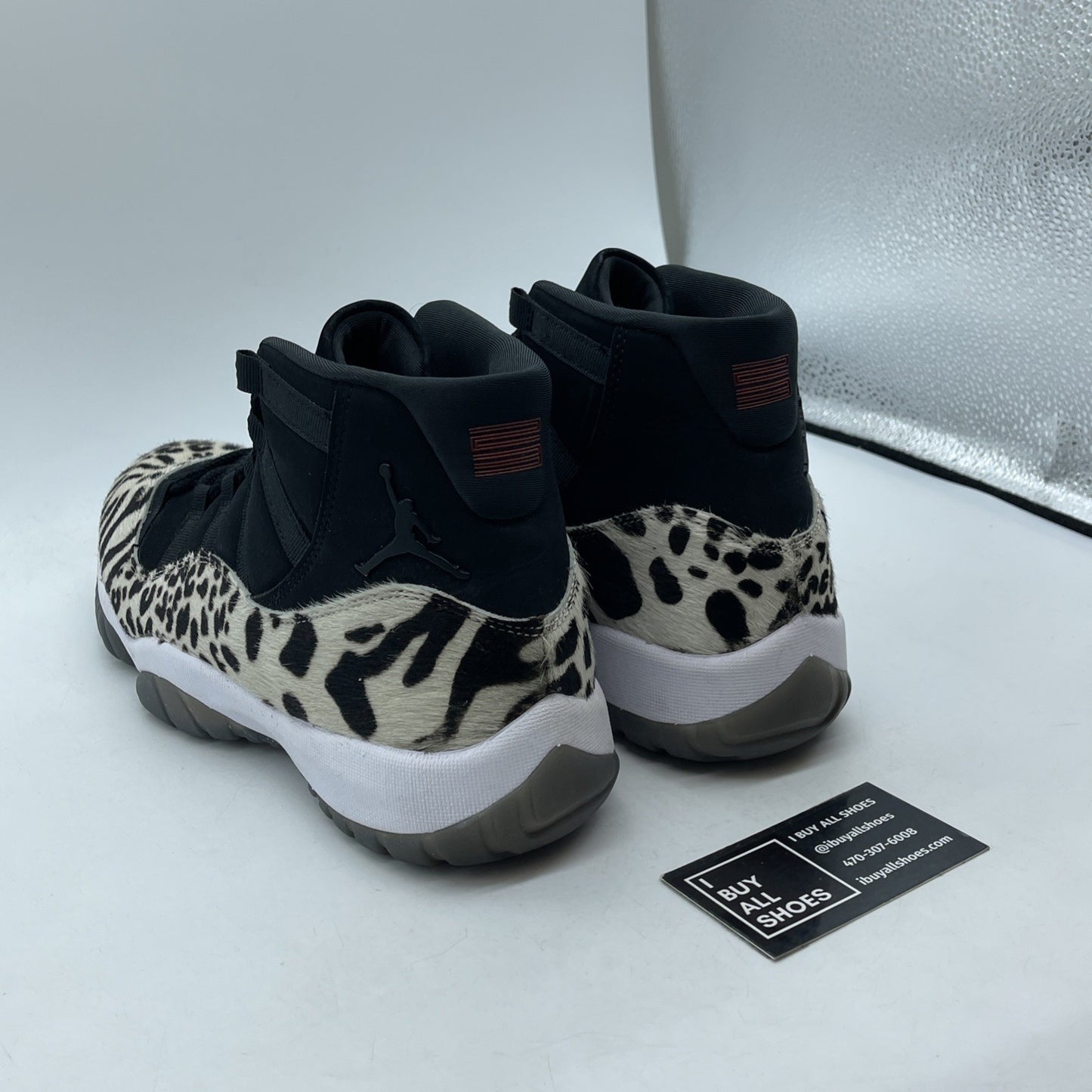 Size 12W- Air Jordan 11 Retro Animal Instinct Black White Suede (AR0715-010)