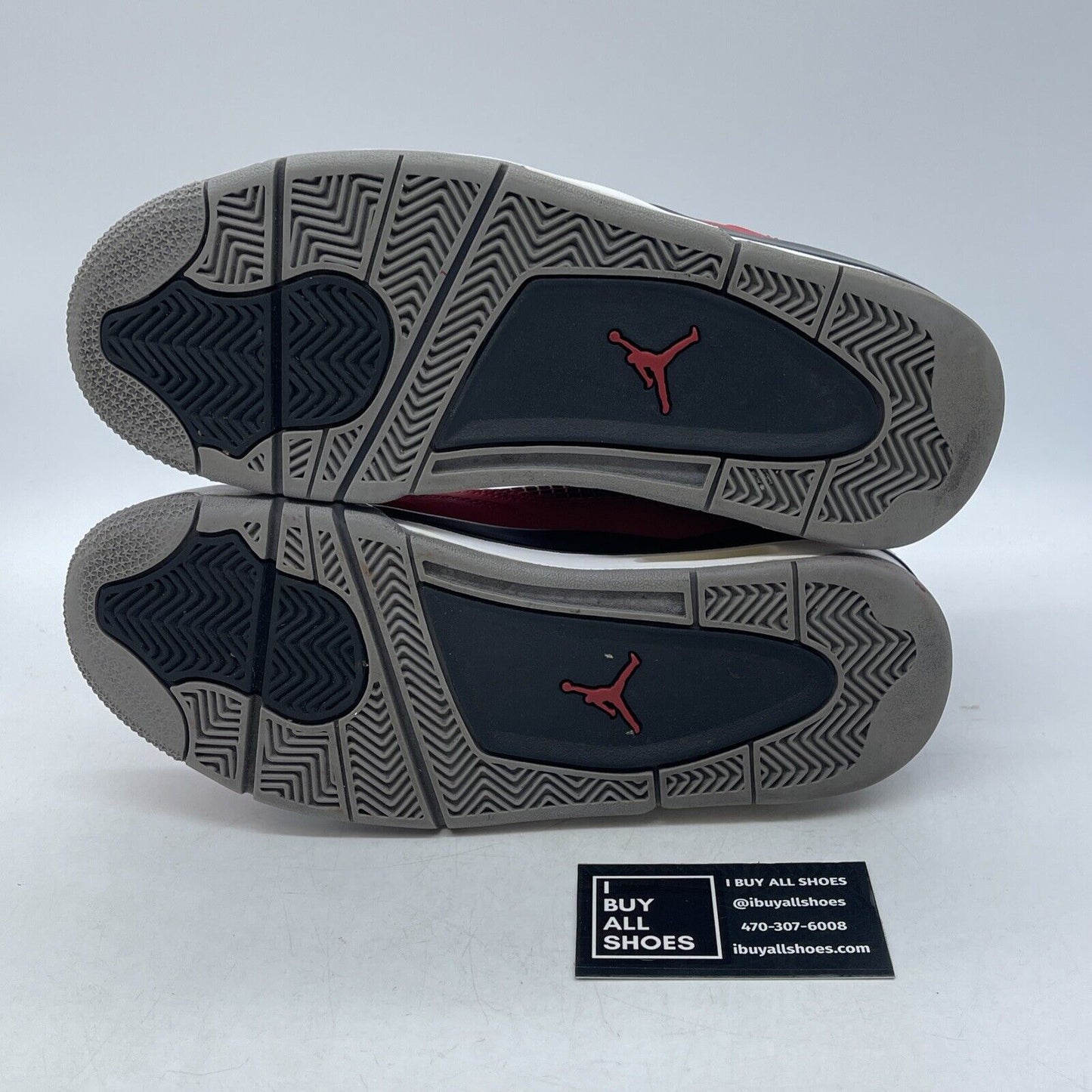 Size 8.5 - Jordan 4 Retro Toro Bravo 2013 Red Black White Leather (308497-603)