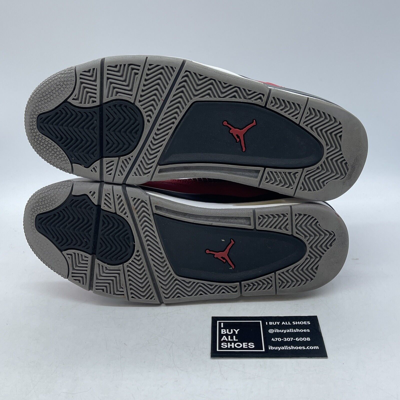 Size 8.5 - Jordan 4 Retro Toro Bravo 2013 Red Black White Leather (308497-603)
