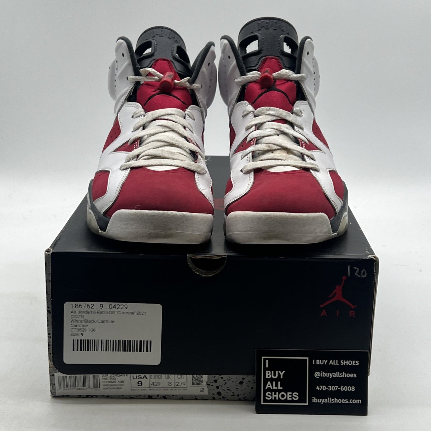 Size 9 - Air Jordan 6 Retro OG Mid Carmine (CT8529-106)